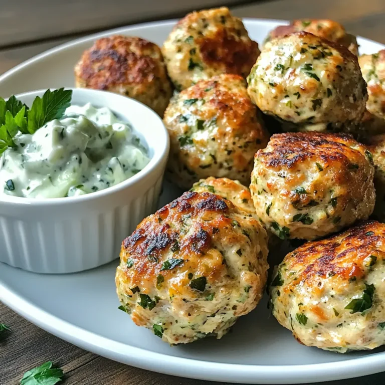 Für die griechischen Hähnchenfleischbällchen brauchst du: - 450 g gemahlenes Hähnchenfleisch - 120 ml Semmelbrösel - 30 g geriebener Parmesan - 2 Knoblauchzehen, fein gehackt - 1 kleine Zwiebel, fein gewürfelt - 30 g frische Petersilie, gehackt - 30 g frische Minze, gehackt - 1 Teelöffel getrockneter Oregano - 1 Esslöffel Zitronensaft - Salz und Pfeffer nach Geschmack - Olivenöl zum Braten - Tzatziki-Sauce (zum Servieren) Diese Zutaten machen die Fleischbällchen saftig und voller Geschmack. Das Hähnchenfleisch ist leicht und gesund. Die Semmelbrösel geben der Masse Halt. Parmesan fügt eine salzige Tiefe hinzu. Gewürze und frische Kräuter sind wichtig. Sie bringen das richtige Aroma. Oregano ist ein Muss für den griechischen Geschmack. Petersilie und Minze sorgen für Frische. Der Zitronensaft bringt eine schöne Säure. Kombiniere die Kräuter gut. So verbinden sie sich mit dem Fleisch. Achte darauf, die Kräuter frisch zu verwenden. Sie haben mehr Geschmack als getrocknete Kräuter. Wähle frisches Hähnchenfleisch. Es sollte eine rosa Farbe haben. Achte auf das Haltbarkeitsdatum. Verwende frische Kräuter aus dem Markt oder deinem Garten. So schmecken die Fleischbällchen besser. Kaufe hochwertigen Parmesan. Der Geschmack ist intensiver. Verwende keine Fertigprodukte. Frische Zutaten machen den Unterschied. So werden deine Hähnchenfleischbällchen ein Genuss. {{ingredient_image_2}} Zuerst sammeln wir alle Zutaten. Du benötigst: - 450 g gemahlenes Hähnchenfleisch - 120 ml Semmelbrösel - 30 g geriebener Parmesan - 2 Knoblauchzehen, fein gehackt - 1 kleine Zwiebel, fein gewürfelt - 30 g frische Petersilie, gehackt - 30 g frische Minze, gehackt - 1 Teelöffel getrockneter Oregano - 1 Esslöffel Zitronensaft - Salz und Pfeffer nach Geschmack - Olivenöl zum Braten - Tzatziki-Sauce (zum Servieren) In einer großen Schüssel vermischst du das Hähnchenfleisch mit Semmelbröseln. Füge dann den Parmesan, Knoblauch, Zwiebel, Petersilie, Minze, Oregano, Zitronensaft, Salz und Pfeffer hinzu. Mische alles gut mit den Händen oder einem Holzlöffel. Jetzt kommt der kreative Teil! Nimm eine kleine Menge von der Mischung. Forme sie zu einer Kugel, etwa 2,5 cm groß. Achte darauf, dass alle gleich groß sind. So garen sie gleichmäßig. Platziere die geformten Fleischbällchen auf einem Teller. Erhitze eine Pfanne bei mittlerer Hitze. Gib einen Schuss Olivenöl hinein. Wenn das Öl heiß ist, lege die Fleischbällchen vorsichtig in die Pfanne. Achte darauf, die Pfanne nicht zu überfüllen. Brate die Bällchen 3-4 Minuten auf jeder Seite. Sie sollten goldbraun und durchgegart sein. Die Innentemperatur muss 74 °C erreichen. Nimm die Bällchen aus der Pfanne und lege sie auf ein Küchentuch. Das saugt das überschüssige Öl auf. Serviere die Hähnchenfleischbällchen warm mit Tzatziki-Sauce. So schmecken sie am besten! Um die ideale Konsistenz zu erreichen, mische die Zutaten gut. Das Hähnchenfleisch und die Semmelbrösel sollten gleichmäßig verteilt sein. Bei der Formung der Bällchen ist es wichtig, diese nicht zu fest zu drücken. So bleiben sie saftig und zart. Du kannst ein wenig Wasser verwenden, um die Hände leicht zu befeuchten. Das macht das Formen einfacher und verhindert, dass die Mischung kleben bleibt. Um zu verhindern, dass die Fleischbällchen trocken werden, achte darauf, die richtige Menge an Semmelbröseln zu verwenden. Zu viele können die Bällchen trocken machen. Außerdem hilft das Hinzufügen von frischen Kräutern wie Petersilie und Minze, um den Geschmack zu intensivieren und die Saftigkeit zu fördern. Eine Prise Zitronensaft bringt eine frische Note und sorgt dafür, dass die Bällchen nicht austrocknen. Um den Geschmack deiner Hähnchenfleischbällchen zu verbessern, kannst du verschiedene Zutaten ausprobieren. Zum Beispiel kannst du Feta-Käse hinzufügen, um eine salzige Note zu erhalten. Auch geröstete Paprika oder Oliven geben einen leckeren Twist. Ein Spritzer Limettensaft macht die Bällchen noch frischer. Experimentiere mit verschiedenen Kräutern wie Thymian oder Basilikum, um neue Geschmackskombinationen zu entdecken. Pro Tipps Frische Kräuter: Verwenden Sie frische Kräuter wie Petersilie und Minze für ein intensiveres Aroma. Fleischbällchen gleichmäßig formen: Um gleichmäßiges Garen zu gewährleisten, formen Sie die Fleischbällchen mit der gleichen Größe. Öltemperatur: Stellen Sie sicher, dass das Öl heiß genug ist, bevor Sie die Fleischbällchen hinzufügen, um eine schöne Bräunung zu erzielen. Die Innentemperatur prüfen: Verwenden Sie ein Fleischthermometer, um sicherzustellen, dass die Innentemperatur 74 °C erreicht, damit die Fleischbällchen durchgegart sind. {{image_4}} Ich liebe es, mit verschiedenen Zutaten zu spielen. Wenn du eine magerere Option wünschst, kannst du Hähnchenbrust verwenden. Sie hat weniger Fett, bleibt aber saftig. Für eine vegane Variante nimm einfach pflanzliches Hackfleisch. Es gibt viele Produkte, die gut schmecken und die Textur haben, die wir wollen. Achte darauf, die Semmelbrösel und den Parmesan durch vegane Alternativen zu ersetzen. Die Gewürze machen den Unterschied. Du kannst die klassischen Zutaten wie Oregano und Knoblauch verwenden, aber auch kreativ sein. Probiere beispielsweise Kreuzkümmel oder Paprika für einen besonderen Kick. Frische Kräuter wie Basilikum oder Koriander geben auch einen tollen Geschmack. Experimentiere mit verschiedenen Kombinationen und finde deine Lieblingsmischung. Fleischbällchen sind sehr vielseitig. Serviere sie einfach mit Tzatziki, das ist immer ein Hit. Du kannst auch Fladenbrot dazu reichen. Für eine vollwertige Mahlzeit passen ein frischer Salat oder gegrilltes Gemüse gut dazu. Wenn du es herzhaft magst, sind Reis oder Couscous eine nette Beilage. Alles zusammen ergibt ein leckeres, ausgewogenes Essen, das alle begeistert! Ungekochte Fleischbällchen sind leicht zu lagern. Du kannst sie in einer luftdichten Box aufbewahren. Stelle sicher, dass sie gut abgedeckt sind. So bleiben sie frisch. Lagere sie im Kühlschrank. Dort halten sie sich etwa 1 bis 2 Tage. Du kannst sie auch einfrieren. Lege sie einfach auf ein Backblech, bis sie fest sind. Danach kannst du sie in einen Gefrierbeutel tun. So bleiben sie bis zu 3 Monate haltbar. Gekochte Fleischbällchen sind einfach zu lagern. Lass sie zuerst abkühlen. Dann lege sie in eine luftdichte Box. Im Kühlschrank halten sie sich bis zu 4 Tage. Du kannst sie auch einfrieren. Stelle sicher, dass sie gut verpackt sind. So bleiben sie bis zu 3 Monate frisch. Achte darauf, sie vor dem Essen gut zu erwärmen. Das Einfrieren von Fleischbällchen ist clever. Es spart Zeit für spätere Mahlzeiten. Wenn du sie aufwärmen möchtest, nimm sie aus dem Gefrierfach. Lass sie zuerst im Kühlschrank auftauen. Das dauert einige Stunden. Du kannst sie dann in der Pfanne oder im Ofen aufwärmen. Achte darauf, dass sie gut durchgeheizt sind. Die Innentemperatur sollte 74 °C erreichen. So schmecken sie wie frisch gemacht! Du kannst die gekochten griechischen Hähnchenfleischbällchen bis zu drei Tage im Kühlschrank aufbewahren. Achte darauf, sie in einem luftdichten Behälter zu lagern. Wenn du sie länger aufbewahren möchtest, friere sie ein. So bleiben sie bis zu drei Monate frisch. Ja, du kannst die Fleischbällchen auch im Ofen backen. Heize den Ofen auf 200 °C vor. Lege die geformten Fleischbällchen auf ein Backblech mit Backpapier. Backe sie 20-25 Minuten, bis sie goldbraun sind. Diese Methode ist einfach und macht die Fleischbällchen fettärmer. Griechische Hähnchenfleischbällchen passen gut zu vielen Beilagen. Hier sind einige Ideen: - Tzatziki-Sauce: Ein frischer Dip, der gut zu den Fleischbällchen passt. - Salat: Ein einfacher Gurken- oder Tomatensalat ergänzt die Aromen. - Pita-Brot: Serviere die Fleischbällchen in Pita für ein tolles Sandwich. - Reis oder Quinoa: Diese Beilagen bieten eine gute Grundlage und sind nährstoffreich. - Geröstetes Gemüse: Bunte Gemüsesorten bringen Farbe und Geschmack auf den Teller. Griechische Hähnchenfleischbällchen sind einfach zubereitet. Wir haben die Zutaten und Schritte besprochen. Die Auswahl frischer Zutaten ist wichtig für den besten Geschmack. Tipps zur Konsistenz und Haltbarkeit helfen, damit deine Fleischbällchen immer perfekt sind. Variiere die Rezepte und finde die besten Kombinationen für deinen Geschmack. Schaffe ein köstliches Gericht, das alle lieben werden. Experimentiere und genieße jede Bissen. Deine Küche wird zum Mittelpunkt.