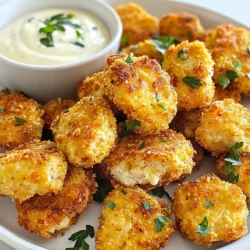 Für die perfekten Null-Kohlenhydrate Hähnchen-Nuggets benötigst du: - 450 g Hähnchenbrust, in mundgerechte Stücke geschnitten - 100 g Mandelmehl oder zerkleinerte Schweinekrusten - 2 große Eier - 1 Teelöffel Knoblauchpulver - 1 Teelöffel Zwiebelpulver - 1 Teelöffel Paprika - 1 Teelöffel Salz - ½ Teelöffel schwarzer Pfeffer - Sprühöl oder Öl zum Braten Diese Zutaten sorgen für einen knusprigen Biss und viel Geschmack. Wenn du kein Mandelmehl magst oder eine andere Option suchst, gibt es Alternativen. Zerkleinerte Schweinekrusten sind eine hervorragende Wahl für eine echte Null-Kohlenhydrate-Option. Sie bieten einen tollen Crunch und haben keinen Kohlenhydratgehalt. Du kannst auch Kokosmehl verwenden, aber achte darauf, die Menge anzupassen, da es mehr Feuchtigkeit aufnimmt. Die richtigen Gewürze machen den Unterschied. Knoblauchpulver und Zwiebelpulver geben eine schöne Tiefe. Paprika sorgt für eine milde Schärfe und Farbe. Du kannst auch andere Gewürze verwenden, um deine Nuggets zu verfeinern. Zum Beispiel, füge etwas Cayennepfeffer für mehr Hitze hinzu oder experimentiere mit italienischen Kräutern wie Oregano oder Thymian. {{ingredient_image_2}} Um die Hähnchenstücke vorzubereiten, nehme ich 450 g Hähnchenbrust. Ich schneide sie in mundgerechte Stücke. Achte darauf, dass die Stücke gleich groß sind. So garen sie gleichmäßig. Dies sorgt für die perfekte Textur. Ich empfehle, die Stücke kurz kalt abzuspülen. Trockne sie danach gut ab. Dies hilft der Panade, besser zu haften. Für die Panade brauche ich zwei große Eier. Ich verquirle die Eier in einer flachen Schüssel. In einer anderen Schüssel mische ich 100 g Mandelmehl mit Gewürzen. Ich füge 1 Teelöffel Knoblauchpulver, 1 Teelöffel Zwiebelpulver, 1 Teelöffel Paprika, 1 Teelöffel Salz und ½ Teelöffel schwarzen Pfeffer hinzu. Diese Mischung gibt den Nuggets viel Geschmack. Tauche nun jedes Hähnchenstück in die Eimischung. Achte darauf, dass es vollständig bedeckt ist. Danach rolle ich das Stück in der trockenen Mischung. So wird jedes Stück knusprig und lecker. Ich kann die Nuggets entweder backen oder frittieren. Wenn ich backe, heize ich den Ofen auf 200°C vor. Ich lege die Nuggets auf ein Backblech mit Backpapier. Ich sprühe sie leicht mit Öl ein. Dann backe ich sie für 15-20 Minuten. Ich wende sie nach der Hälfte der Zeit. Wenn ich frittiere, erhitze ich Öl in einer Pfanne. Ich gebe die Nuggets vorsichtig ins heiße Öl. Ich brate sie für etwa 3-4 Minuten auf jeder Seite. Sie sollten goldbraun und durchgegart sein. Beide Methoden sind einfach und lecker. Um die perfekte Textur zu erreichen, achte auf die Panade. Nutze Mandelmehl für einen leichten Crunch. Wenn du echte Null-Kohlenhydrate willst, verwende zerkleinerte Schweinekrusten. Diese geben den Nuggets eine knusprige Schicht. Tauche die Hähnchenstücke gut in die Eimischung. Das sorgt dafür, dass die Panade gut haftet. Achte darauf, dass die Nuggets gleichmäßig panieren. Wenn du frittierst, ist weniger oft mehr. Überlade die Pfanne nicht. Gib nur wenige Nuggets auf einmal hinein. So bleibt das Öl heiß und die Nuggets werden knusprig. Drehe die Nuggets regelmäßig, damit sie gleichmäßig bräunen. Wenn das Öl zu kalt wird, saugen die Nuggets das Fett auf. Das macht sie weich und fettig. Hast du Reste? Bewahre sie in einem luftdichten Behälter auf. So bleiben sie frisch und lecker. Stelle sicher, dass die Nuggets abgekühlt sind, bevor du sie lagerst. Im Kühlschrank halten sie sich 3 bis 4 Tage. Du kannst sie auch einfrieren. Lege sie in einen Gefrierbeutel und entferne die Luft. So bleiben sie bis zu 3 Monate haltbar. Um sie wieder aufzuwärmen, nutze den Ofen oder eine Heißluftfriteuse. So bleiben sie knusprig. Pro Tips Die richtige Panade wählen: Experimentieren Sie mit verschiedenen Panaden wie Mandelmehl oder zerkleinerten Schweinekrusten, um den perfekten Geschmack und die gewünschte Textur zu erzielen. Temperatur ist entscheidend: Achten Sie darauf, dass das Öl beim Frittieren die richtige Temperatur hat (ca. 180°C), um ein gleichmäßiges Garen und eine perfekte Knusprigkeit zu gewährleisten. Nuggets gleichmäßig formen: Stellen Sie sicher, dass die Hähnchenstücke gleich groß sind, damit sie gleichmäßig garen und alle zur gleichen Zeit fertig sind. Mit Dips variieren: Servieren Sie die Nuggets mit verschiedenen zuckerfreien Dips, um Abwechslung zu bieten und den Geschmack zu intensivieren, wie z.B. BBQ-Sauce oder Joghurt-Dip. {{image_4}} Du kannst die Gewürze für die Hähnchen-Nuggets leicht anpassen. Hier sind einige Ideen: - Kräuter: Füge etwas getrockneten Oregano oder Basilikum hinzu. - Schärfe: Verwende Cayennepfeffer oder Chili-Pulver für einen kick. - Zitrus: Ein Hauch von Zitronenschale bringt Frische. Diese Variationen machen deine Nuggets spannend und lecker. Die richtige Dipsauce macht jedes Gericht besser. Probiere diese low-carb Optionen aus: - Ranch-Dressing: Mixe saure Sahne mit Kräutern und Gewürzen. - Scharfe Mayo: Mische Mayonnaise mit Sriracha oder einer anderen scharfen Sauce. - Avocado-Dip: Püriere Avocado mit Limettensaft und Salz. Diese Dips passen perfekt zu deinen Nuggets. Um ein komplettes Essen zu machen, kombiniere die Nuggets mit gesunden Beilagen. Hier sind ein paar Vorschläge: - Salat: Ein frischer grüner Salat bringt Farbe und Vitamine. - Gemüse: Röste Brokkoli oder Blumenkohl im Ofen. - Zucchini-Nudeln: Diese sind eine großartige, kohlenhydratarme Option. So hast du eine ausgewogene Mahlzeit, die satt macht. Du kannst die Hähnchen-Nuggets nach dem Kochen im Kühlschrank aufbewahren. Lege sie in einen luftdichten Behälter. So bleiben sie frisch. Sie halten sich dort bis zu drei Tage. Wenn du sie länger aufbewahren möchtest, friere sie besser ein. Um die Nuggets einzufrieren, lasse sie zuerst abkühlen. Lege sie dann auf ein Backblech, so dass sie sich nicht berühren. Frier sie für etwa zwei Stunden ein. Danach kannst du sie in einen luftdichten Beutel umpacken. So bleiben sie bis zu drei Monate frisch. Beschrifte den Beutel mit dem Datum. So weißt du immer, wie lange sie schon eingefroren sind. Um die Nuggets wieder zu erwärmen, gibt es verschiedene Methoden. Du kannst sie im Ofen auf 180°C für 10-15 Minuten backen. So werden sie knusprig. Du kannst sie auch in der Pfanne mit etwas Öl auf mittlerer Hitze anbraten. Dies dauert etwa 5 Minuten pro Seite. Wenn du es schneller magst, benutze die Mikrowelle. Achte jedoch darauf, dass sie nicht gummiartig werden. Ja, Null-Kohlenhydrate Hähnchen-Nuggets sind gesund. Sie enthalten viel Protein und wenig Kohlenhydrate. Hähnchenbrust ist mager und nährstoffreich. Mandelmehl liefert gesunde Fette. Diese Nuggets haben weniger Kalorien als viele andere Snacks. Wenn du auf deine Ernährung achtest, sind sie eine gute Wahl. Du kannst vorgefertigte Null-Kohlenhydrate Hähnchen-Nuggets in vielen Supermärkten finden. Achte auf die Keto- oder Low-Carb-Abteilung. Online-Shops bieten auch eine große Auswahl. Marken wie "Real Good Foods" oder "Nutritional Choice" haben gute Optionen. Lies die Zutatenlisten, um sicherzustellen, dass sie wirklich null Kohlenhydrate haben. Du kannst die Nuggets leicht anpassen. Verwende zerkleinerte Schweinekrusten statt Mandelmehl für eine echte Null-Kohlenhydrate-Option. Du kannst auch verschiedene Gewürze hinzufügen. Probiere italienische Kräuter oder Cajun-Gewürz für neuen Geschmack. Wenn du weniger Fett willst, backe die Nuggets anstatt sie zu frittieren. So bleiben sie knusprig und lecker. Diese Null-Kohlenhydrate Hähnchen-Nuggets sind eine leckere und gesunde Wahl. Wir haben die Hauptzutaten, die Zubereitung, Tipps und Variationen ausführlich behandelt. Diese Nuggets bieten dir viele Möglichkeiten für Geschmack und Textur. Du kannst sie einfach lagern oder einfrieren. Denke daran, kreativ mit Gewürzen und Dips zu sein. So wird jede Portion zu einem Genuss. Probiere diese Nuggets aus und genieße gesunde Snacks ohne Reue!