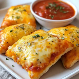 Leckere Homemade Cheesy Pizza Pockets Rezept