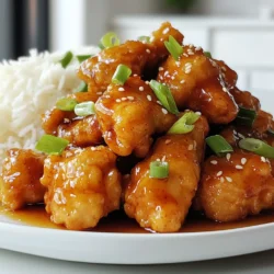 - 450 g Hähnchenoberschenkel, in Stücke geschnitten - 120 g Weizenmehl - 60 g Speisestärke - 80 ml Honig - 30 ml Sojasauce Die Hauptzutaten sind einfach zu finden. Hähnchenoberschenkel sorgen für zarte und saftige Stücke. Weizenmehl und Speisestärke geben dem Hähnchen eine knusprige Kruste. Honig und Sojasauce bringen die süße und salzige Note. - 1/2 Teelöffel Salz - 1/4 Teelöffel schwarzer Pfeffer - 1/4 Teelöffel Knoblauchpulver - 1/4 Teelöffel Ingwerpulver - 1/2 Teelöffel zerstoßene rote Pfefferflocken Die Gewürze machen das Gericht spannend. Salz und Pfeffer bringen den Geschmack hervor. Knoblauch- und Ingwerpulver fügen Tiefe hinzu. Zerstoßene rote Pfefferflocken geben eine leichte Schärfe, die du anpassen kannst. - 2 Frühlingszwiebeln, in Ringe geschnitten - Sesamsamen Garnierungen sind wichtig fürs Auge. Frühlingszwiebeln bringen Frische und Farbe. Sesamsamen fügen einen nussigen Crunch hinzu. So wird dein Honig-Hähnchen noch leckerer und schöner. {{ingredient_image_2}} - Hähnchen schneiden und würzen Zuerst nimmst du die Hähnchenoberschenkel. Schneide sie in mundgerechte Stücke. Das macht das Frittieren einfacher. Dann würze die Stücke mit Salz, schwarzem Pfeffer, Knoblauchpulver und Ingwerpulver. Diese Gewürze geben dem Hähnchen viel Geschmack. - Mehlmischung zubereiten Jetzt bereitest du die Mehlmischung vor. Mische in einer Schüssel das Weizenmehl und die Speisestärke. Füge das Salz, den Pfeffer, das Knoblauchpulver und das Ingwerpulver hinzu. Vermenge alles gut. Diese Mischung sorgt dafür, dass das Hähnchen knusprig wird. - Öl erhitzen und Hähnchen braten Erhitze etwas Pflanzenöl in einer großen Pfanne. Die Temperatur sollte hoch genug sein, um das Hähnchen schnell zu braten. Gib die Hähnchenstücke portionsweise in die Pfanne. Brate sie 4-5 Minuten, bis sie goldbraun sind. Achte darauf, dass sie gut durchgegart sind. - Abtropfen lassen Nachdem das Hähnchen fertig ist, nimm es aus der Pfanne. Lass es auf Küchenpapier abtropfen. So bleibt es schön knusprig. - Zutaten für die Sauce vermengen In einem separaten Topf vermischst du Honig, Sojasauce, Sesamöl und Reisessig. Du kannst auch zerstoßene rote Pfefferflocken hinzufügen, wenn du es scharf magst. - Sauce einkochen und Hähnchen hinzufügen Erwärme die Mischung bei mittlerer Hitze. Rühre gut, bis alles gut vermischt ist und die Sauce leicht eindickt. Das dauert etwa 2-3 Minuten. Dann gib die frittierten Hähnchenstücke in die Sauce. Rühre gut um, damit jedes Stück gleichmäßig bedeckt ist. - Ideal Öltemperatur für das Frittieren: Das Öl sollte 180 °C erreichen. Überprüfe dies mit einem Thermometer oder indem du ein kleines Stück Hähnchen hineinlegst. Wenn es sofort brutzelt, ist das Öl bereit. Zu kaltes Öl macht das Hähnchen fettig, während zu heißes Öl es verbrennen kann. - Richtiges Abtropfen für Knusprigkeit: Nach dem Frittieren lege das Hähnchen auf Küchenpapier. So nimmst du überschüssiges Öl auf. Das sorgt für eine knusprige Textur und ein besseres Geschmackserlebnis. - Honig variieren für unterschiedliche Geschmäcker: Du kannst verschiedene Honigsorten ausprobieren, wie Akazien- oder Lindenhonig. Jeder hat einen anderen Geschmack. Wenn du es süßer magst, füge mehr Honig hinzu. Für einen herben Kick, mische etwas mehr Sojasauce. - Zusätzliche Gewürze zur Geschmacksanpassung: Experimentiere mit Gewürzen wie Paprika oder Curry, um neue Aromen zu kreieren. Du kannst auch Ingwer frisch reiben, um einen stärkeren Geschmack zu erzielen. - Serviervorschläge und Beilagen: Richte das Honig-Hähnchen auf einem bunten Teller an. Serviere es mit gedämpftem Brokkoli oder Jasminreis. Diese Beilagen bringen Farbe und frische Aromen ins Spiel. - Anrichten für einen ansprechenden Look: Streue Sesamsamen und Frühlingszwiebeln über das Hähnchen. Diese Garnierungen sorgen für einen schönen Kontrast und machen das Gericht einladend. Pro Tipps Hähnchen marinieren: Lassen Sie die Hähnchenstücke vor dem Panieren für mindestens 30 Minuten in einer Mischung aus Sojasauce und Honig marinieren, um zusätzlichen Geschmack zu verleihen. Öltemperatur prüfen: Um sicherzustellen, dass das Hähnchen knusprig wird, testen Sie die Öltemperatur, indem Sie ein kleines Stück Hähnchen hineinlegen. Wenn es sofort zu brutzeln beginnt, ist das Öl bereit. Variationen der Sauce: Experimentieren Sie mit der Sauce, indem Sie zusätzliche Zutaten wie Ananassaft oder Orangensaft hinzufügen, um eine fruchtige Note zu erzielen. Gesunde Beilagen: Servieren Sie das Honig-Hähnchen mit gedämpftem Gemüse wie Brokkoli oder Zucchini, um eine gesunde und ausgewogene Mahlzeit zu kreieren. {{image_4}} Du kannst Hähnchenbrust statt Hähnchenoberschenkel verwenden. Hähnchenbrust ist magerer und kocht schneller. Es bleibt dennoch saftig, wenn du es gut würzt. Wenn du auf Fleisch verzichten möchtest, probiere Tofu oder Tempeh. Diese Alternativen nehmen die Aromen gut auf und bieten eine tolle Textur. Das Rezept ist flexibel. Experimentiere mit weiteren Gewürzen wie Kreuzkümmel oder Paprika. Du kannst auch verschiedene Soßenkombinationen ausprobieren. Sojasauce mit Teriyaki oder sogar einer süß-sauren Sauce kann neue Geschmackserlebnisse bringen. Lass deiner Kreativität freien Lauf! Für das Honig-Hähnchen passen viele Beilagen gut. Probiere gedämpften Brokkoli oder gebratene grüne Bohnen. Diese bieten gute Farben und Nährstoffe. Reis ist eine klassische Wahl. Jasminreis, Basmatireis oder sogar Quinoa machen das Gericht vollwertig. Ergänze die Beilage mit etwas frischem Gemüse für mehr Crunch. Reste von deinem Honig-Hähnchen kannst du im Kühlschrank aufbewahren. Lege die Reste in einen luftdichten Behälter. So bleiben sie frisch und lecker. Du solltest die Reste innerhalb von drei Tagen essen. Wenn du länger warten willst, friere das Hähnchen ein. Packe es in einen gefrierfesten Beutel. Achte darauf, die Luft herauszudrücken. So bleibt der Geschmack erhalten. Wenn du dein Honig-Hähnchen aufwärmst, benutze die Pfanne oder die Mikrowelle. In der Pfanne kannst du es bei mittlerer Hitze aufwärmen. So bleibt es knusprig. Füge ein wenig Öl hinzu, um die Feuchtigkeit zu erhalten. Wenn du die Mikrowelle benutzt, lege das Hähnchen auf einen Teller. Decke es mit einem feuchten Papiertuch ab. So trocknet es nicht aus. Achte auf die Frische deines Honig-Hähnchens. Wenn es einen schlechten Geruch hat, ist es nicht mehr gut. Ein weiterer Hinweis ist die Farbe. Wenn das Hähnchen grau oder grünlich aussieht, solltest du es wegwerfen. Es ist wichtig, deine Reste richtig zu lagern. So vermeidest du Lebensmittelverschwendung und genießt dein Gericht länger. Die Zubereitung dauert insgesamt 30 Minuten. Die Vorbereitungszeit ist 15 Minuten. Das Kochen nimmt etwa 15 Minuten in Anspruch. Ich finde, das ist schnell für ein so leckeres Gericht. Ja, du kannst das Hähnchen auch im Ofen zubereiten. Das Ergebnis wird etwas anders sein. Du kannst die Stücke auf ein Backblech legen und bei 200 Grad Celsius backen. Achte darauf, sie regelmäßig zu wenden. So werden sie goldbraun und knusprig. Chinesisches Honig-Hähnchen ist nicht scharf, es ist süß und würzig. Die zerstoßenen roten Pfefferflocken geben einen kleinen Kick, den du anpassen kannst. Wenn du es schärfer magst, füge mehr Pfefferflocken hinzu. Wenn nicht, lasse sie einfach weg. So kannst du den Geschmack ganz nach deinem Wunsch gestalten. Zusammenfassend haben wir die frischen Zutaten für chinesisches Honig-Hähnchen erkundet. Wir haben die Zubereitung, Frittiertechniken und wichtige Tipps zur perfekten Knusprigkeit besprochen. Variationen und Lagerhinweise runden unser Rezept ab. Experimentiere mit den Zutaten, um deinen eigenen Geschmack zu treffen. Denke an die Lagerung, damit dein Gericht frisch bleibt. Mit diesen Ideen bist du bereit, köstliches Honig-Hähnchen zu genießen. Lass die Küche lebendig werden!