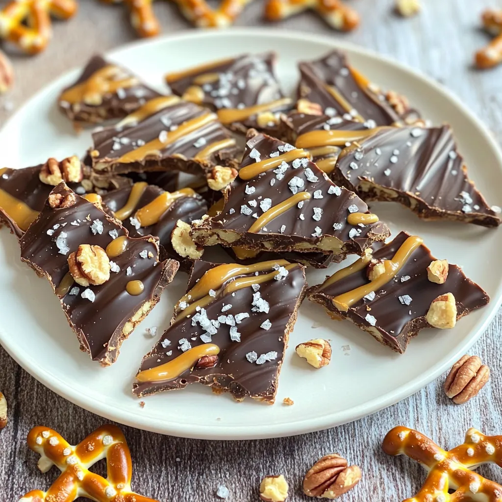 Salted Caramel Pretzel Bark Leckere und einfache Süßigkeit