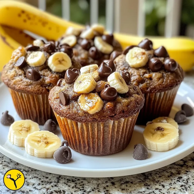 Für diese leckeren Muffins brauchst du folgende Hauptzutaten: - 3 reife Bananen, zerdrückt - 80 ml geschmolzenes Kokosöl - 100 g brauner Zucker - 1 großes Ei, geschlagen - 1 Teelöffel Vanilleextrakt - 1 Teelöffel Natron - Eine Prise Salz - 125 g Weizenmehl - 90 g Schokoladenstückchen - 30 g gehackte Walnüsse (optional) Jede Zutat spielt eine wichtige Rolle. Die Bananen geben Feuchtigkeit und Süße. Das Kokosöl sorgt für einen tollen Geschmack und macht die Muffins schön zart. Du kannst einige Zutaten ändern, um deinen Muffins einen neuen Twist zu geben. Statt Kokosöl kannst du auch Rapsöl verwenden. Wenn du keinen braunen Zucker hast, nutze weißen Zucker. Du kannst die Schokoladenstückchen durch Nüsse oder Trockenfrüchte ersetzen. Für einen veganen Ansatz, ersetze das Ei mit einem geschlagenen Leinsamenmix. Wähle Bananen, die viele braune Flecken haben. Diese Bananen sind süßer und geschmackvoller. Wenn du sie schneller reifen lassen möchtest, lege sie in eine Papiertüte. Das hilft, den Reifungsprozess zu beschleunigen. Reife Bananen machen deine Muffins saftiger und geschmackvoller. {{ingredient_image_2}} Zuerst heize deinen Ofen auf 175 °C vor. Nimm ein Muffinblech und lege Muffinförmchen hinein. Du kannst das Blech auch leicht mit Öl einfetten. So lässt sich der Teig später besser lösen. In einer großen Schüssel zerdrücke die reifen Bananen. Füge das geschmolzene Kokosöl hinzu und mixe alles gut. Dann gebe den braunen Zucker dazu und rühre weiter. Jetzt kommt das geschlagene Ei und der Vanilleextrakt. Rühre, bis die Mischung glatt ist. Streue das Natron und eine Prise Salz darüber. Mische das Mehl nach und nach unter. Rühre nur kurz, damit der Teig locker bleibt. Füge nun die Schokoladenstückchen und die optionalen Walnüsse hinzu. Hebe sie vorsichtig unter. Fülle das Muffinblech mit dem Teig. Jede Vertiefung sollte etwa zu zwei Dritteln gefüllt sein. Backe die Muffins 18 bis 20 Minuten. Prüfe mit einem Zahnstocher, ob sie durch sind. Wenn er sauber herauskommt, sind die Muffins fertig. Lass sie fünf Minuten im Blech abkühlen. Danach leg sie auf ein Kuchenrost, damit sie vollständig auskühlen können. Um die Muffins besonders saftig zu machen, verwenden Sie reife Bananen. Je reifer, desto besser! Ich empfehle, die Bananen gut zu zerdrücken. Dies sorgt für eine gleichmäßige Verteilung im Teig. Das geschmolzene Kokosöl trägt auch zur Feuchtigkeit bei. Achten Sie darauf, nicht zu viel zu rühren, wenn Sie das Mehl hinzufügen. Ein paar Klumpen sind okay. Ein häufiger Fehler ist, den Teig zu lange zu mischen. Das führt zu zähen Muffins. Verwenden Sie frische Backzutaten, besonders das Natron. Altes Natron verliert seine Wirkung. Auch das Überfüllen der Muffinförmchen kann Probleme machen. Füllen Sie sie nur zu 2/3. So haben die Muffins genug Platz zum Aufgehen. Sie können das Rezept leicht anpassen. Fügen Sie Nüsse oder andere Schokoladenstückchen hinzu. Weiße Schokolade passt auch gut. Für eine besondere Note, probieren Sie Zimt oder Muskatnuss. Diese Gewürze bringen mehr Geschmack. Wenn Sie die Muffins vegan machen möchten, ersetzen Sie das Ei durch Apfelmus. Das sorgt für eine ähnliche Textur. Pro Tipps Bananen-Reife: Verwenden Sie überreife Bananen, um den Muffins maximale Süße und Feuchtigkeit zu verleihen. Variationen hinzufügen: Experimentieren Sie mit verschiedenen Nüssen oder Trockenfrüchten, um den Muffins eine persönliche Note zu geben. Teig nicht übermixen: Achten Sie darauf, den Teig nur so lange zu rühren, bis die Zutaten gerade so vermischt sind, um zähe Muffins zu vermeiden. Kühlzeit: Lassen Sie die Muffins nach dem Backen im Blech etwas abkühlen, um ein einfacheres Herausnehmen zu ermöglichen und die Textur zu verbessern. {{image_4}} Bei Schokoladenstückchen-Bananenbrot-Muffins habe ich viele Optionen. Du kannst verschiedene Schokoladen verwenden. Zartbitter, Milchschokolade oder weiße Schokolade sind großartig. Jede Sorte bringt ihren eigenen Geschmack. Mische auch verschiedene Arten, um neue Aromen zu entdecken. Du könntest sogar mit Schokoladenstückchen mit Geschmacksrichtungen wie Minze oder Orange experimentieren. Nüsse machen die Muffins knusprig und geben mehr Biss. Ich empfehle Walnüsse oder Pekannüsse. Sie ergänzen die Süße der Bananen gut. Für einen fruchtigen Kick kannst du auch Trockenfrüchte hinzufügen. Rosinen oder getrocknete Cranberries passen perfekt dazu. Diese Zutaten machen die Muffins noch leckerer und gesünder. Wenn du glutenfrei leben möchtest, ist das kein Problem. Du kannst glutenfreies Mehl verwenden. Es gibt viele gute Marken, die gut funktionieren. Für vegane Muffins kannst du das Ei durch Apfelmus oder Chia-Pudding ersetzen. Das hält die Muffins feucht und lecker. Das Rezept bleibt so einfach und vielseitig, dass jeder etwas finden kann, das ihm schmeckt. Um die Schokoladenstückchen-Bananenbrot-Muffins frisch zu halten, lagere sie in einem luftdichten Behälter. Stelle sicher, dass der Behälter trocken ist. Du kannst die Muffins auch in Frischhaltefolie wickeln. So bleiben sie weich und lecker. Wenn du Muffins übrig hast, kannst du sie einfrieren. Lege die Muffins in einen Gefrierbeutel und drücke die Luft heraus. So bleiben sie bis zu drei Monate frisch. Zum Wiederaufwärmen nimm einen Muffin heraus und lasse ihn bei Raumtemperatur auftauen. Du kannst ihn auch für 10-15 Sekunden in die Mikrowelle legen. So wird er warm und weich. Diese Muffins bleiben bei richtiger Lagerung etwa 3-4 Tage frisch. Achte darauf, sie an einem kühlen Ort aufzubewahren. Nach ein paar Tagen kann die Textur etwas fester werden. Wenn du die Muffins frisch genießen möchtest, friere sie lieber ein. Ja, du kannst andere Öle nutzen. Ich empfehle Sonnenblumenöl oder Rapsöl. Diese Öle haben einen neutralen Geschmack. Das gibt den Muffins einen feinen Bananengeschmack. Kokosöl macht sie besonders lecker und aromatisch. Du kannst die Öle nach deinem Geschmack wählen. Um die Muffins süßer zu machen, füge mehr Zucker hinzu. Du kannst auch Honig oder Ahornsirup verwenden. Diese Süßstoffe geben den Muffins einen besonderen Geschmack. Wenn du Schokoladenstückchen benutzt, wähle die süßeren Varianten. Dunkle Schokolade hat weniger Zucker, aber sie schmecken intensiv. Die Muffins bleiben bis zu fünf Tage frisch. Lagere sie in einem luftdichten Behälter. So bleibt ihre Feuchtigkeit erhalten. Du kannst die Muffins auch in den Kühlschrank legen. Das kann ihre Frische etwas verlängern. Aber sie schmecken am besten, nachdem du sie frisch gebacken hast. Ja, du kannst das Rezept ganz nach deinem Geschmack anpassen. Füge verschiedene Nüsse oder Trockenfrüchte hinzu. Du kannst auch andere Gewürze wie Zimt oder Muskatnuss verwenden. Sei kreativ! Das macht das Backen noch mehr Spaß. Halte die Grundzutaten jedoch gleich, um die Struktur zu bewahren. In diesem Blogbeitrag haben wir die besten Zutaten für Schokoladenstückchen-Bananenbrot-Muffins erkundet. Ich habe wichtige Tipps zur Zubereitung und Variationen gegeben. Du hast erfahren, wie du die Muffins frisch hältst und häufige Fehler vermeidest. Denke daran, reife Bananen auszuwählen für den besten Geschmack. Probiere die verschiedenen Anpassungen und finde deine Lieblingsversion. Muffins sind einfach und köstlich, ideal für jeden Anlass! Mach dich bereit, diese Ideen auszuprobieren und deine eigene Variante zu kreieren.