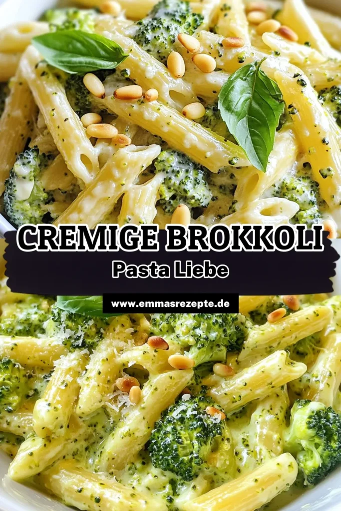 Entdecken Sie dieses leckere Brokkoli-Pasta Rezept! Diese cremige Brokkoli-Pasta kombiniert zarte Pasta mit würziger Schlagsahne und geschmolzenem Parmesan. Perfekt für ein schnelles Abendessen, ist diese einfache Pasta mit Brokkoli nicht nur vegetarisch, sondern auch ein wahrer Genuss. Lassen Sie sich von der Vielfalt dieser leckeren vegetarischen Pasta Rezepte inspirieren. Jetzt ausprobieren und speichern! #CremigeBrokkoliPasta #PastaRezepte #Vegetarisch #SchnelleRezepte