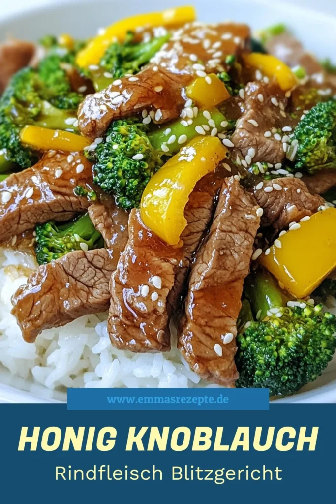 Entdecke dieses köstliche Honig-Knoblauch-Rindfleisch mit Brokkoli-Rezept, das perfekt für ein schnelles Abendessen ist! Dieses asiatische Rindfleischgericht kombiniert zartes Rinderfilet mit knackigem Brokkoli in einer unwiderstehlichen Honig-Sauce. Ideal für gesunde Rindfleischrezepte und einfach zuzubereiten. Probiere es aus und genieße die Aromen! Jetzt speichern und nachkochen! #HonigKnoblauchRindfleisch #BrokkoliRezept #gesundeRindfleischrezepte #asiatischeRindfleischgerichte