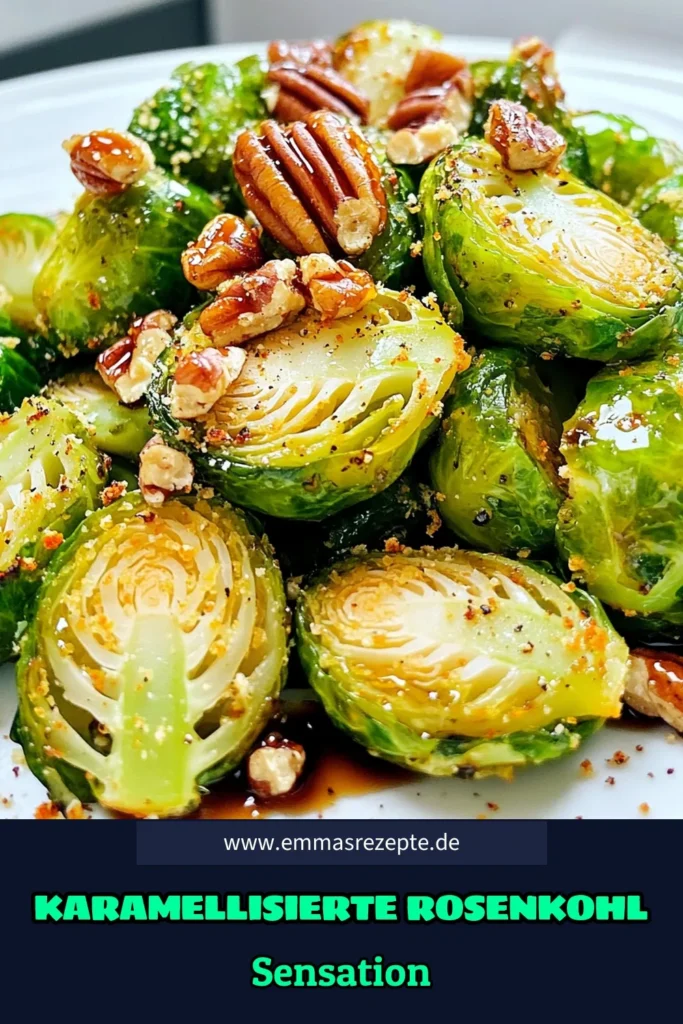 Entdecken Sie das köstliche Rezept für ahornsirup-glasierte Rosenkohl, das einfach zuzubereiten ist und perfekt als Beilage dient! Mit nur wenigen Zutaten wie Olivenöl und Knoblauchpulver schaffen Sie ein gesundes und schmackhaftes Gericht, das jeden begeistert. Lassen Sie sich von den Aromen verführen und klicken Sie durch, um die vollständigen Anweisungen und Variationen zu sehen! #Ahornsirup #Rosenkohl #GesundeRezepte #Vegetarisch