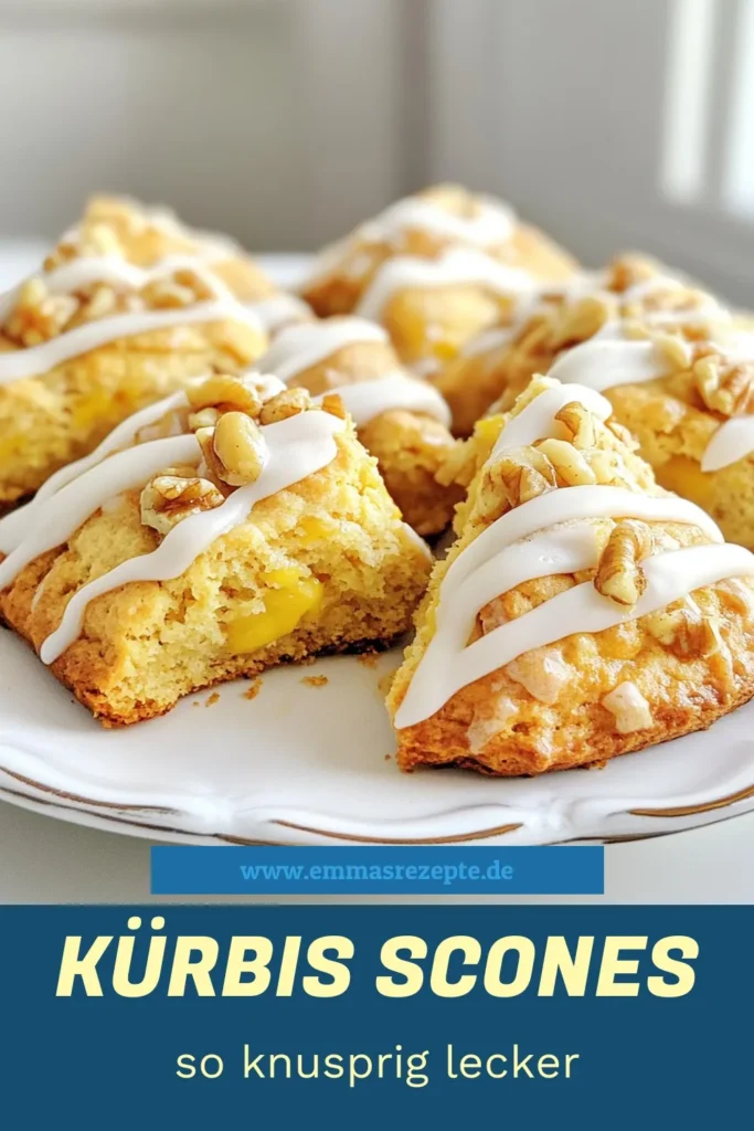 Entdecken Sie unser köstliches Rezept für Kürbis-Gewürz-Scones, das perfekte Herbstgebäck für jede Gelegenheit! Verwenden Sie gesunde Scones mit Kürbispüree, um den herbstlichen Geschmack zu genießen. Diese einfachen Scones sind nicht nur lecker, sondern auch eine wunderbare Ergänzung für Ihr Frühstück oder Ihren Kaffee. Probieren Sie unser Scones Rezept aus und lassen Sie sich von ihren Aromen verzaubern! Speichern Sie es für Ihre nächste Backaktion! #KürbisGewürzScones #Herbstgebäck #SconesRezept #GesundeScones