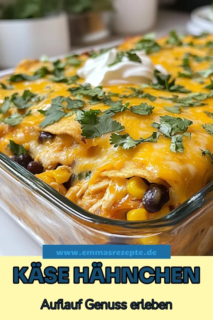 Entdecken Sie dieses köstliche Rezept für einen Käsigen Hähnchen-Burrito-Auflauf, der perfekt für Familienessen ist! Dieser mexikanische Burrito Auflauf kombiniert zartes Hähnchen, schwarze Bohnen und geschmolzenen Käse in einem einfachen Gericht. Ideal für eine schnelle Mahlzeit! Verpassen Sie nicht unser einfaches Burrito Auflaufrezept, das die ganze Familie lieben wird. Speichern und probieren Sie es aus! #HähnchenauflaufmitKäse #BurritoAuflaufrezepte #MexikanischerBurritoAuflauf #RezeptmitSchwarzenBohnenundKäse