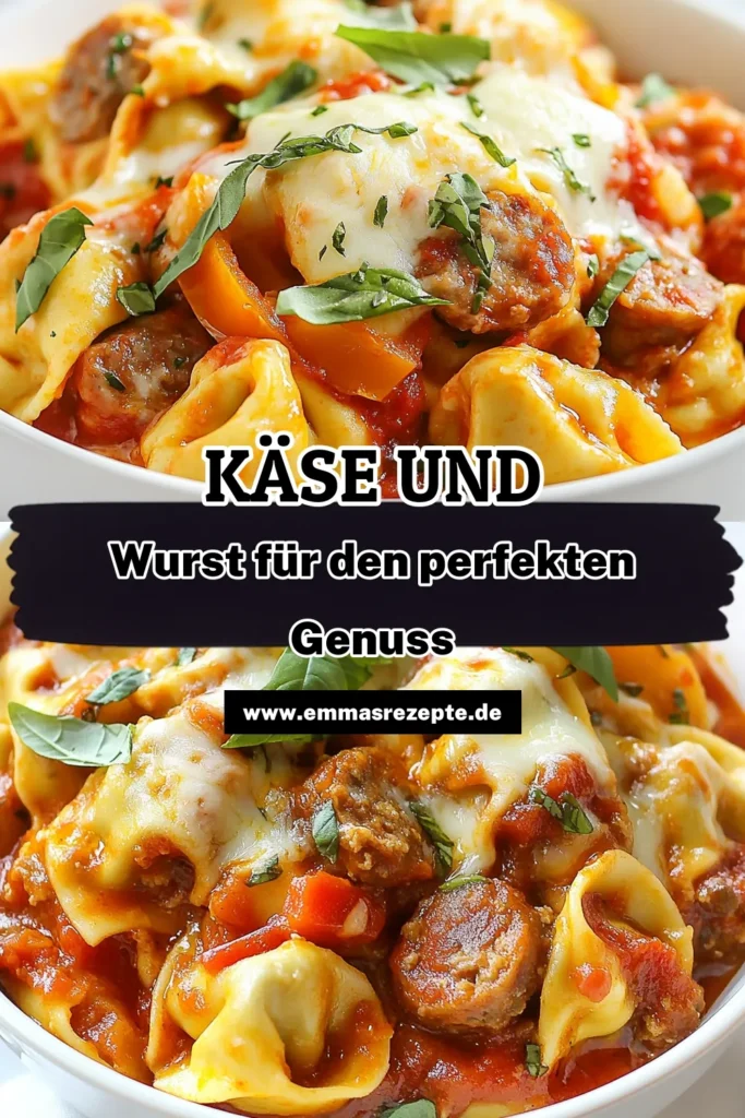 Entdecke unser einfaches Rezept für Käsegenuss Tortellini und italienische Hähnchenwurst! In diesem Slow Cooker Pasta Gericht vereinen sich cremige Tortellini mit Käse und würzige Wurst im Handumdrehen. Perfekt für 6 Personen, einfach zuzubereiten und ideal für gemütliche Abende! Lass dich von diesem köstlichen Genuss inspirieren und speichere das Rezept für dein nächstes Dinner. #Tortellini #Käsegenuss #SlowCooker #Rezeptideen