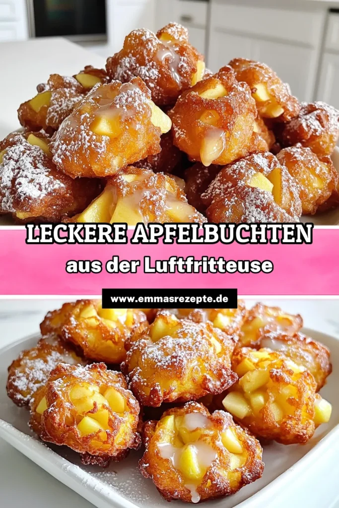 Lust auf ein köstliches Dessert aus der Luftfritteuse? Entdecke unser einfaches Rezept für Luftfritteuse Apfelbuchten, das deine Geschmacksknospen verzaubern wird! Mit saftigen Äpfeln, einem Hauch von Zimt und einem leckeren Zitronenguss sind sie perfekt für jeden Anlass. Folge den schrittweisen Anleitungen und genieße diese himmlischen Leckereien. Klicke jetzt und lass dich inspirieren! #Luftfritteuse #Apfelbuchten #DessertRezept #KochenMitFreude