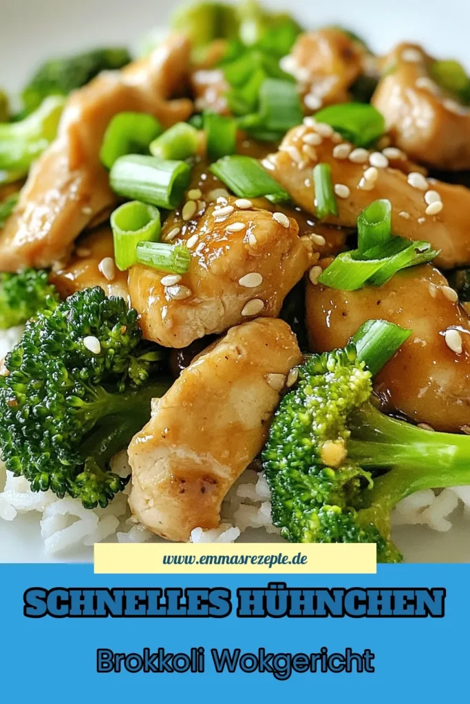 Entdecke unser köstliches Fünf-Zutaten Rezept für Hühnchen Brokkoli Wok! Dieses schnelle Wokgericht kombiniert gesunde Hühnerbrust mit knackigem Brokkoli und aromatischem Knoblauch. Perfekt für eine unkomplizierte Mahlzeit in nur 20 Minuten. Probiere das gesunde Hühnchen Rezept aus der asiatischen Küche aus und genieße eine schmackhafte und ausgewogene Speise. Speichere das Rezept für dein nächstes Dinner! #HühnchenBrokkoliWok #FünfZutatenRezept #schnellesWokgericht #asiatischeKüche