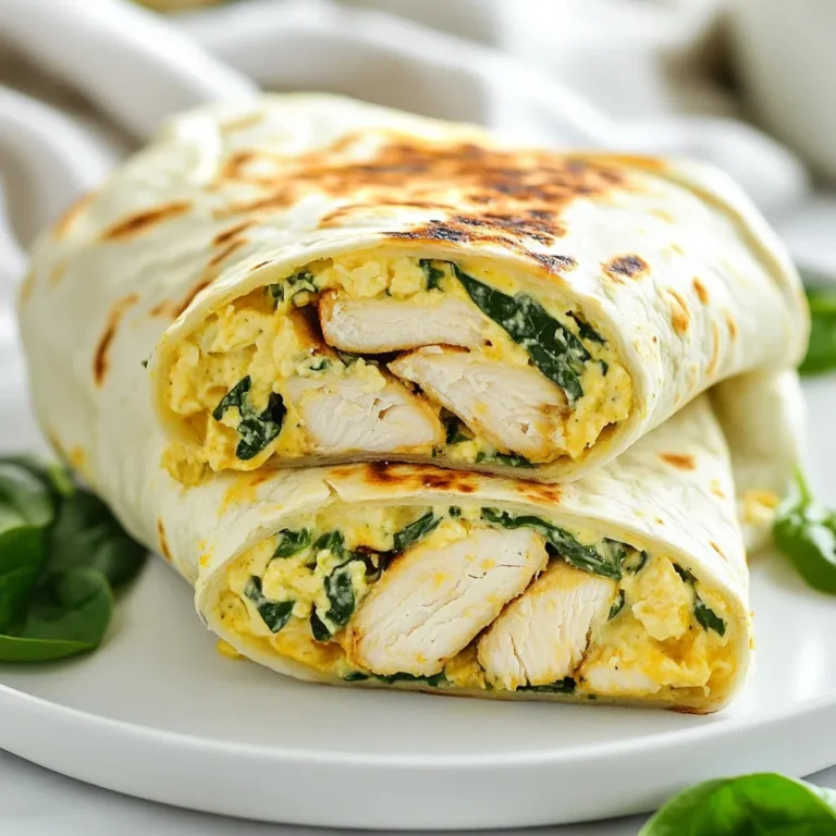 - 2 Hähnchenbrustfilets, ohne Haut und Knochen - 1 Tasse geriebener Mozzarella-Käse - 1/2 Tasse Frischkäse, weich - 2 Knoblauchzehen, fein gehackt - 1 Teelöffel getrocknete italienische Kräuter (Oregano, Basilikum, Thymian) - 1 Esslöffel Olivenöl - Salz und Pfeffer nach Geschmack Die Hauptzutaten machen diesen Wrap so lecker. Das Hähnchen ist die Proteinquelle. Mozzarella und Frischkäse geben den Wraps eine cremige Textur. Knoblauch sorgt für einen starken Geschmack. Die italienischen Kräuter bringen zusätzliche Aromen hinein, die den Wrap aufpeppen. - 4 große Weizentortillas - 1/2 Tasse frische Spinatblätter - 1/2 Tasse gewürfelte Tomaten (optional) - Frische Petersilie zum Garnieren (optional) Die Weizentortillas sind die perfekte Hülle für die Füllung. Spinat und Tomaten bringen Frische ins Gericht. Petersilie ist ein toller Farbklecks und gibt den Wraps das gewisse Extra. Du kannst diese Zutaten nach deinem Geschmack anpassen. {{ingredient_image_2}} - Hähnchen würzen und braten: Zuerst würze die Hähnchenbrustfilets mit Salz und Pfeffer. Erhitze dann das Olivenöl in einer Pfanne bei mittlerer Hitze. Lege die Hähnchen in die Pfanne und brate sie für 6-7 Minuten pro Seite. Achte darauf, dass sie goldbraun und durchgegart sind. Nimm die Hähnchen dann vom Herd und lass sie für ein paar Minuten ruhen. Schneide das Hähnchen in dünne Streifen. - Knoblauchmischung herstellen: Nimm eine kleine Schüssel und vermenge den Frischkäse mit dem fein gehackten Knoblauch. Füge die getrockneten italienischen Kräuter sowie eine Prise Salz und Pfeffer hinzu. Rühre alles gut um, bis die Mischung cremig ist. Beiseite stellen. - Hähnchen und Käse mischen: Nimm eine große Schüssel und gib die geschnittenen Hähnchenstücke hinein. Füge die cremige Knoblauchmischung und eine Tasse geriebenen Mozzarella-Käse hinzu. Mische alles gut, bis das Hähnchen gleichmäßig bedeckt ist. - Tortilla befüllen und einrollen: Lege eine Tortilla flach auf die Arbeitsfläche. Gib eine großzügige Portion der Hähnchen-Käse-Mischung in die Mitte. Belege sie mit frischen Spinatblättern und optional gewürfelten Tomaten. Falten die Seiten der Tortilla ein und rolle sie von unten auf, um einen Wrap zu formen. Wiederhole diesen Schritt mit den restlichen Tortillas. - Wraps in die Auflaufform legen: Lege die Wraps mit der Nahtseite nach unten in eine Auflaufform. - Ofenzeit und garnieren: Heize deinen Ofen auf 190°C vor. Backe die Wraps für etwa 15 Minuten, bis sie goldbraun und der Käse geschmolzen ist. Nimm die Wraps aus dem Ofen und lass sie etwas abkühlen. Schneide sie dann diagonal in zwei Hälften. Garnieren kannst du sie mit frischer Petersilie für einen tollen Look. Um den Geschmack zu verbessern, können Sie die Gewürze anpassen. Ich empfehle, mehr italienische Kräuter hinzuzufügen. Ein wenig Paprika oder Cayennepfeffer gibt einen tollen Kick. Experimentieren Sie mit verschiedenen Käsesorten. Cheddar oder Gouda sind ebenso lecker. Diese Käsesorten schmelzen gut und bringen einen neuen Geschmack. Um die Vorbereitungszeit zu verringern, schneiden Sie das Hähnchen vorher in kleine Stücke. So garen sie schneller in der Pfanne. Auch die Knoblauchmischung können Sie im Voraus zubereiten. Sie können die Wraps auch in großen Mengen herstellen. Das ist perfekt für Meal Prep. Bereiten Sie einfach mehrere Portionen vor und frieren Sie sie ein. So haben Sie immer eine schnelle Mahlzeit bereit. Pro Tipps Hähnchen marinieren: Marinieren Sie das Hähnchen für mindestens 30 Minuten in Olivenöl und Gewürzen, um den Geschmack zu intensivieren. Frischkäse-Variation: Experimentieren Sie mit verschiedenen Frischkäse-Sorten, wie z.B. Knoblauch oder Kräuter, um zusätzliche Aromen hinzuzufügen. Wraps aufwärmen: Wenn Sie Reste haben, erwärmen Sie die Wraps im Toaster, um sie knusprig zu machen. Gesunde Beilagen: Servieren Sie die Wraps mit einem frischen Salat oder Gemüse, um eine gesunde Mahlzeit zu ergänzen. {{image_4}} Sie können glutenfreie Tortillas verwenden, um die Wraps für alle zugänglich zu machen. Dies ist eine einfache Lösung für Menschen mit Glutenunverträglichkeit. Wählen Sie Tortillas aus Reis oder Mais. Wenn Sie eine vegetarische Option suchen, probieren Sie Tofu oder frisches Gemüse. Marinierter Tofu wird eine tolle, herzhafte Basis bieten. Gemüse wie Paprika, Zucchini oder Pilze bringen zusätzliche Aromen. Um die Wraps noch interessanter zu machen, fügen Sie Avocado oder Jalapeños hinzu. Avocado sorgt für eine cremige Textur, die gut zu den anderen Zutaten passt. Jalapeños bringen eine scharfe Note, die den Geschmack aufpeppt. Außerdem können Sie verschiedene Saucen verwenden, um die Wraps zu verfeinern. Probieren Sie scharfe Saucen, BBQ-Soße oder sogar eine cremige Ranch-Dressing. Diese kleinen Anpassungen machen Ihr Gericht einzigartig und lecker! Um die Käse-Knoblauch-Hühnchen-Wraps frisch zu halten, sollten Sie sie kühl lagern. Legen Sie die Wraps in einen luftdichten Behälter. Im Kühlschrank bleiben sie etwa 3 bis 4 Tage gut. Wenn Sie die Wraps für später aufbewahren möchten, können Sie sie auch einfrieren. Wickeln Sie jeden Wrap in Frischhaltefolie und legen Sie sie in einen Gefrierbeutel. So bleiben sie bis zu 3 Monate frisch. Wenn es Zeit ist, die Wraps wieder zu genießen, haben Sie zwei einfache Optionen: Mikrowelle oder Backofen. In der Mikrowelle wärmen Sie die Wraps bei mittlerer Hitze für etwa 1 bis 2 Minuten. Wenn Sie den Wrap knusprig mögen, nutzen Sie den Backofen. Heizen Sie ihn auf 190°C vor und backen Sie die Wraps für 10 bis 15 Minuten. Achten Sie darauf, sie auf ein Backblech zu legen. So bleibt die Textur schön knusprig. Um die beste Qualität zu erreichen, lassen Sie die Wraps nach dem Erwärmen kurz ruhen. So bleibt der Käse geschmolzen und lecker. Die Wraps sind im Kühlschrank etwa 3 bis 4 Tage haltbar. Achte darauf, sie in einem luftdichten Behälter zu lagern. So bleiben sie frisch und lecker. Du kannst die Wraps auch einfrieren. Im Gefrierschrank halten sie bis zu 3 Monate. Zum Auftauen leg die Wraps einfach über Nacht in den Kühlschrank. Ja, du kannst das Rezept ganz nach deinem Geschmack anpassen. Ersetze das Hähnchen durch Tofu für eine vegetarische Option. Du kannst auch andere Käsesorten verwenden, wie Cheddar oder Gouda. Wenn du keinen Frischkäse magst, probiere saure Sahne oder griechischen Joghurt. Füge gerne auch mehr Gemüse hinzu, wie Paprika oder Zucchini. Als Beilage empfehle ich eine frische Marinara-Soße zum Dippen. Ein einfacher grüner Salat ergänzt die Wraps perfekt. Du kannst auch einen Quinoasalat machen. Er ist gesund und macht satt. Für einen zusätzlichen Kick kannst du scharfe Soße oder Knoblauchdip servieren. Ihr neuer Wrap ist einfach und lecker. Sie haben die Hauptzutaten wie Hähnchen, Käse und Gewürze vorbereitet. Dann haben Sie die Würze und den Käse gemischt. Bei den optionalen Zutaten können Sie Spinat oder Tomaten hinzufügen. Denken Sie daran, die Wraps gut zu lagern, damit sie frisch bleiben. Variieren Sie das Rezept nach Ihrem Geschmack. Ob glutenfrei oder mit verschiedenen Füllungen, die Möglichkeiten sind endlos. Jetzt ist es an der Zeit, Ihr neues Rezept auszuprobieren und zu genießen!