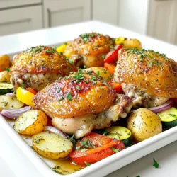 Herb Roasted Chicken & Veggies Sheet Pan Leckerer Genuss