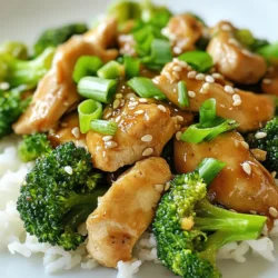 Für dieses einfache Gericht benötigst du nur fünf Zutaten: - 450 g Hühnerbrust, dünn geschnitten - 2 Tassen Brokkoliröschen - 60 ml Sojasauce (low sodium) - 30 ml Sesamöl - 2 Knoblauchzehen, fein gehackt Diese Zutaten sind leicht zu finden. Sie machen dein Gericht schmackhaft und gesund. Wenn du frische Zutaten kaufst, achte auf Folgendes: - Hühnerbrust: Wähle Hühnerbrust mit einer hellen Farbe. Sie sollte fest und feucht aussehen, ohne dunkle Flecken. - Brokkoli: Suche nach frischen Röschen. Sie sollten eine lebendige grüne Farbe haben und fest sein. Vermeide gelbe oder welkende Röschen. - Knoblauch: Wähle feste, trockene Knoblauchzehen. Sie sollten keine grünen Triebe haben, was auf Alter hinweist. - Sojasauce: Nutze Sojasauce mit niedrigem Natriumgehalt. Das ist besser für die Gesundheit. - Sesamöl: Achte darauf, dass das Öl frisch und klar ist. Der Duft sollte nussig und angenehm sein. Frische Zutaten machen den Geschmack deines Gerichts viel besser. Die Nährwerte können dir helfen, das Gericht besser zu verstehen: - Hühnerbrust: Hoch in Protein, niedrig in Fett. Ideal für Muskelaufbau. - Brokkoli: Reich an Vitaminen, Ballaststoffen und Antioxidantien. Gut für die Gesundheit. - Sojasauce: Gibt Geschmack, hat aber auch Natrium. Verwende sie sparsam. - Sesamöl: Enthält gesunde Fette. Gut für Herz und Kreislauf. - Knoblauch: Hat viele gesundheitliche Vorteile, unterstützt das Immunsystem. Die Kombination dieser Zutaten bietet dir ein nahrhaftes und ausgewogenes Gericht. {{ingredient_image_2}} Zuerst schneide 450 g Hühnerbrust in dünne Stücke. Dünne Stücke garen schnell und gleichmäßig. Erhitze dann 15 ml Sesamöl in einer großen Pfanne. Die Pfanne sollte bei mittlerer bis hoher Hitze stehen. Gib das Hühnerfleisch in die Pfanne und brate es 5-7 Minuten. Rühre regelmäßig um. Achte darauf, dass das Huhn goldbraun und durchgegart ist. Nimm das Huhn aus der Pfanne und lege es auf einen Teller. In die gleiche Pfanne gibst du das restliche Sesamöl. Füge die zwei fein gehackten Knoblauchzehen hinzu. Brate den Knoblauch 30 Sekunden lang an. Du wirst merken, dass der Duft des Knoblauchs sich schnell verbreitet. Achte darauf, dass der Knoblauch nicht verbrennt. Jetzt ist es Zeit für den Brokkoli. Füge zwei Tassen Brokkoliröschen in die Pfanne. Brate sie 3-4 Minuten lang. Die Röschen sollen zart, aber knackig bleiben. Wenn der Brokkoli die richtige Konsistenz hat, gib das gebratene Huhn zurück in die Pfanne. Gieße 60 ml Sojasauce darüber. Rühre alles gut um, damit das Huhn und der Brokkoli die Sauce aufnehmen. Brate alle Zutaten zusammen für weitere 2-3 Minuten. So wird alles schön heiß. Du kannst das Gericht jetzt auf einem Bett aus gedämpftem Reis oder Quinoa servieren. Garniere es mit Sesamsamen und geschnittenen Frühlingszwiebeln. Das sieht nicht nur gut aus, es schmeckt auch fantastisch! Die Garzeit für das Huhn beträgt etwa 5-7 Minuten. Achte darauf, dass es goldbraun wird. Brokkoli braucht nur 3-4 Minuten, um zart und knackig zu bleiben. Überprüfe die Farbe des Brokkolis. Er sollte leuchtend grün sein. Wenn das Huhn nicht mehr rosa ist, ist es fertig. Um Überkochen zu vermeiden, reduziere die Hitze, wenn nötig. Rühre das Gemüse regelmäßig um. So gleichmäßig garen sie und bleiben knackig. Achte darauf, die Pfanne nicht zu überfüllen. So hat die Hitze Platz, um das Essen gut zu garen. Um den Geschmack zu verbessern, füge frischen Ingwer hinzu. Ein Teelöffel reicht aus. Du kannst auch die Sojasauce nach deinem Geschmack anpassen. Für mehr Tiefe, probiere dunkle Sojasauce. Ein Spritzer Limettensaft kann dem Gericht Frische verleihen. Experimentiere mit verschiedenen Kräutern, um neue Aromen zu entdecken. Pro Tipps Hühnchen marinieren: Mariniere die Hühnerbrust für mindestens 30 Minuten in der Sojasauce, um den Geschmack zu intensivieren. Brokkoli blanchieren: Blanchiere den Brokkoli kurz in kochendem Wasser, bevor du ihn brätst, um die Farbe und den Nährstoffgehalt zu bewahren. Sesamöl hinzufügen: Füge das Sesamöl erst am Ende des Kochens hinzu, um den aromatischen Geschmack zu erhalten. Variationen ausprobieren: Experimentiere mit anderen Gemüsesorten wie Paprika oder Karotten für mehr Vielfalt und Farbe im Gericht. {{image_4}} Du kannst viele Gemüsesorten in dein Gericht einfügen. Karotten sind eine tolle Wahl. Einfach in dünne Scheiben schneiden und mit dem Brokkoli braten. Paprika bringt Farbe und Süße. Zucchini oder grüne Bohnen passen auch gut. Du kannst sogar Spinat hinzufügen, um mehr Nährstoffe zu bekommen. Denk daran, die Garzeit der Gemüse anzupassen. Falls du kein Huhn magst, gibt es viele Optionen. Tofu ist eine großartige Wahl für Vegetarier. Es nimmt die Aromen gut auf. Garnelen sind eine weitere schnelle und leckere Variante. Auch Rindfleisch kann gut funktionieren. Schneide es in dünne Stücke und brate es ähnlich wie das Huhn. So bleibst du flexibel und kreativ. Um das Gericht schärfer zu machen, füge einfach etwas rote Chiliflocken hinzu. Diese kannst du beim Anbraten des Knoblauchs einstreuen. Für eine süßere Note, gib einen Teelöffel Honig oder braunen Zucker in die Sojasauce. Das verleiht dem Gericht eine schöne Balance. Experimentiere mit verschiedenen Zutaten, um deinen eigenen Geschmack zu finden. Um dein Fünf-Zutaten Huhn Brokkoli Pfanne frisch zu halten, lagere es in einem luftdichten Behälter. So bleibt der Geschmack erhalten. Lass das Gericht zuerst auf Raumtemperatur abkühlen, bevor du es in den Kühlschrank stellst. Dies hilft, die Bildung von Kondenswasser zu vermeiden. Im Kühlschrank hält sich das Gericht bis zu drei Tage. Achte darauf, dass der Behälter gut verschlossen ist. Nach drei Tagen kann das Gericht seinen frischen Geschmack verlieren. Überprüfe immer das Aussehen und den Geruch, bevor du es isst. Du kannst das Gericht auch einfrieren. Teile es in Portionen auf und lege es in gefriergeeignete Behälter. Im Gefrierfach bleibt es bis zu drei Monate gut. Zum Wiederaufwärmen, tau das Gericht über Nacht im Kühlschrank auf. Erhitze es dann in einer Pfanne oder in der Mikrowelle, bis es heiß ist. So bleibt der Geschmack fast wie frisch zubereitet. Um das Rezept anzupassen, verdopple einfach alle Zutaten. Du kannst auch die Menge verdreifachen, wenn du mehr Portionen brauchst. Achte darauf, die Pfanne nicht zu überladen. Brate das Huhn in mehreren Chargen, wenn nötig. So bleibt das Fleisch schön zart und goldbraun. Ja, tiefgefrorenes Gemüse ist eine tolle Option. Es ist praktisch und spart Zeit. Achte darauf, das Gemüse vorher etwas auftauen zu lassen. So garst du es gleichmäßig und verhinderst eine matschige Konsistenz. Die Brokkoliröschen können direkt aus dem Gefrierfach in die Pfanne. Dieses Gericht passt hervorragend zu gedämpftem Reis oder Quinoa. Du kannst auch eine Portion Nudeln oder einen frischen Salat dazu servieren. Diese Beilagen ergänzen die Aromen gut und machen das Essen noch sättigender. Das Rezept ist nicht glutenfrei, da Sojasauce Gluten enthält. Du kannst jedoch glutenfreie Sojasauce verwenden. Diese Variante schmeckt ähnlich und ist gut für glutenfreie Ernährung. Achte darauf, auch andere Zutaten auf Gluten zu prüfen, wenn nötig. In diesem Artikel haben wir die besten Zutaten und deren Nährwerte besprochen. Ich habe eine Schritt-für-Schritt-Anleitung zum Zubereiten von Huhn und Brokkoli gegeben. Wir haben wichtige Tipps zum Kochen und Aufbewahren besprochen. Variationen für mehr Geschmack und Abwechslung wurden auch behandelt. Nutze diese Tipps, um dein Gericht zu verbessern. Experimentiere mit neuen Zutaten und finde deinen eigenen Stil! Deine Küche kann zu einem Ort voller Freude werden.