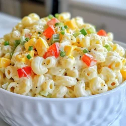 Für diesen leckeren Salat brauchst du: - 2 Tassen Ellbogen-Makkaroni - 4 große Eier - 1/2 Tasse Mayonnaise - 2 Esslöffel Dijon-Senf - 1 Esslöffel Apfelessig - 1 Teelöffel Knoblauchpulver - 1 Teelöffel Zwiebelpulver - Salz und Pfeffer nach Geschmack - 1/4 Tasse Frühlingszwiebeln, in Scheiben geschnitten - 1/4 Tasse süßer Gurkenraspel - 1/2 Tasse Sellerie, gewürfelt - 1/4 Tasse rote Paprika, gewürfelt Diese Zutaten geben dem Salat einen tollen Geschmack. Die Makkaroni bilden die Basis. Die Eier machen den Salat cremig und sättigend. Für den perfekten Geschmack nutze ich: - Mayonnaise für Cremigkeit - Dijon-Senf für eine leichte Schärfe - Apfelessig für Frische - Knoblauch- und Zwiebelpulver für den extra Kick Diese Gewürze ergänzen die Hauptzutaten. Sie bringen viel Geschmack und machen den Salat aufregend. Du kannst die Menge an Senf und Essig anpassen. So kannst du den Salat nach deinem Geschmack anpassen. Du kannst die Zutaten leicht ändern. Wenn du keine Ellbogen-Makkaroni magst, probiere andere Sorten. Fusilli oder Penne sind auch gut. Für eine gesunde Variante nutze griechischen Joghurt anstelle von Mayonnaise. Statt roter Paprika kannst du gelbe oder grüne Paprika verwenden. Wenn du mehr Gemüse willst, füge Erbsen oder Karotten hinzu. So wird der Salat bunter und gesünder. {{ingredient_image_2}} Um die Makkaroni perfekt zu kochen, bringe einen großen Topf mit gesalzenem Wasser zum Kochen. Füge die 2 Tassen Ellbogen-Makkaroni hinzu. Koche sie nach Packungsanweisung, bis sie al dente sind. Das dauert etwa 7 bis 9 Minuten. Gieße die Nudeln ab und spüle sie kurz unter kaltem Wasser. So stoppst du den Kochvorgang. Stelle die Nudeln dann beiseite. Für die Eier lege 4 große Eier in einen mittleren Topf. Decke die Eier mit kaltem Wasser ab. Bringe das Wasser zum Kochen. Sobald es kocht, decke den Topf ab und nimm ihn vom Herd. Lass die Eier 12 Minuten ruhen. Danach lege sie in eine Schüssel mit Eiswasser, um sie schnell abzukühlen. Wenn die Eier kühl sind, schäle sie und hacke sie grob. Jetzt kommt der spannende Teil! In einer großen Schüssel vermischst du die Mayonnaise, den Dijon-Senf, den Apfelessig, das Knoblauchpulver und das Zwiebelpulver. Füge eine Prise Salz und Pfeffer hinzu. Rühre alles gut um, bis die Mischung schön cremig ist. Danach gib die gekochten Makkaroni, die gehackten Eier, die Frühlingszwiebeln, die süßen Gurkenraspel, den gewürfelten Sellerie und die rote Paprika dazu. Mische alles vorsichtig, bis das Dressing gleichmäßig verteilt ist. Decke die Schüssel mit Frischhaltefolie ab und stelle sie für mindestens 30 Minuten in den Kühlschrank. So können sich die Aromen gut verbinden. Vor dem Servieren solltest du noch einmal abschmecken. Nach Bedarf kannst du das Gemüse nachwürzen. Wenn du magst, garniere den Salat mit zusätzlichen Eierscheiben oder Frühlingszwiebeln. Jetzt ist dein cremiger Teufels-Ei-Makkaroni-Salat bereit zum Genießen! Um das Dressing für deinen cremigen Teufels-Ei-Makkaroni-Salat perfekt zu machen, achte auf diese Punkte: - Verwende frische Zutaten: Frische Mayonnaise hat einen besseren Geschmack und eine bessere Textur. - Mischverhältnis: Halte das Verhältnis von Mayonnaise und Senf im Gleichgewicht. Zu viel Senf kann den Geschmack überlagern. - Zugabe von Flüssigkeit: Falls das Dressing zu dick ist, füge einen Teelöffel Wasser hinzu. Rühre gut um, bis es die gewünschte Konsistenz hat. Du kannst diesen Salat leicht im Voraus zubereiten. Hier sind einige Tipps: - Vorbereitung der Zutaten: Koche die Nudeln und die Eier einen Tag vorher. So sparst du Zeit am Serviertag. - Dressing separat aufbewahren: Mische das Dressing erst kurz vor dem Servieren mit den Zutaten. So bleibt alles frisch und knackig. - Kühlzeit: Lass den Salat mindestens 30 Minuten im Kühlschrank ruhen. Dies hilft, die Aromen zu vermischen. Mach diesen Salat zu deinem eigenen! Hier sind einige Möglichkeiten zur Anpassung: - Wähle andere Gemüse: Füge gerne Erbsen, Karotten oder Paprika hinzu, um Farbe und Textur zu variieren. - Gewürze variieren: Probiere andere Gewürze, wie Paprika oder Cayennepfeffer, für einen besonderen Kick. - Ersatz für Mayonnaise: Verwende griechischen Joghurt oder Avocado für eine leichtere Variante des Dressings. Pro Tipps Die perfekte Konsistenz: Um sicherzustellen, dass die Makkaroni nicht zu weich werden, sollten Sie sie al dente kochen. So bleiben sie beim Mischen mit dem Dressing knackig. Frische Zutaten: Verwenden Sie frische Frühlingszwiebeln, Sellerie und Paprika für den besten Geschmack und eine schöne Textur im Salat. Variationen hinzufügen: Experimentieren Sie mit zusätzlichen Zutaten wie gerösteten Nüssen oder frischen Kräutern, um dem Salat eine besondere Note zu verleihen. Kühlen für den Geschmack: Lassen Sie den Salat mindestens 30 Minuten im Kühlschrank ruhen. Dadurch können sich die Aromen besser entfalten. {{image_4}} Wenn du eine vegetarische Variante des cremigen Teufels-Ei-Makkaroni-Salats möchtest, gibt es viele Möglichkeiten. Du kannst die Eier durch Avocado ersetzen. Avocado gibt eine cremige Textur und einen tollen Geschmack. Mische auch mehr Gemüse hinzu. Zum Beispiel, probiere Erbsen oder Karotten für zusätzliche Süße. Diese Optionen machen den Salat bunt und lecker. Makkaroni-Salat hat viele regionale Variationen. In einigen Teilen Deutschlands fügen die Leute gern kleine Wurststücke hinzu. In anderen Regionen kommen frische Kräuter wie Petersilie oder Dill dazu. Du kannst sogar Käse wie Gouda oder Feta hinzufügen. Diese Zutaten bringen neue Geschmäcker in den Salat. Probiere verschiedene Kombinationen, um deine eigene Lieblingsversion zu finden. Wenn du glutenfrei kochen möchtest, gibt es tolle Alternativen zu Makkaroni. Du kannst Quinoa oder Reisnudeln verwenden. Diese Optionen sind leicht und lecker. Sie passen gut zu den anderen Zutaten im Salat. Achte darauf, dass alle anderen Zutaten auch glutenfrei sind. So bleibt der Salat für jeden geeignet. Um deinen cremigen Teufels-Ei-Makkaroni-Salat frisch zu halten, lagere ihn in einem luftdichten Behälter. Achte darauf, dass der Salat gut abgedeckt ist. So bleibt er länger frisch und lecker. Stelle den Behälter in den Kühlschrank. Vermeide es, den Salat länger als nötig bei Raumtemperatur stehen zu lassen. Im Kühlschrank hält der Salat etwa drei bis fünf Tage. Achte darauf, ihn vor dem Servieren gut umzurühren. Das hilft, die Aromen gleichmäßig zu verteilen. Gefrieren solltest du diesen Salat nicht. Die Textur der Makkaroni und der Eier leidet beim Einfrieren. Es wird besser sein, frischen Salat zuzubereiten, wenn du ihn länger aufbewahren möchtest. Wenn der Salat nach ein paar Tagen etwas trocken wirkt, füge einen Löffel Mayonnaise hinzu. Das bringt die Cremigkeit zurück. Du kannst auch frische Kräuter oder mehr Gemüse hinzufügen. Das gibt dem Salat neuen Schwung. Ein Spritzer Zitronensaft kann auch helfen, den Geschmack aufzufrischen. So schmeckt er fast wie frisch zubereitet! Um den Salat würziger zu machen, füge etwas mehr Dijon-Senf hinzu. Du kannst auch einen Spritzer scharfen Senf oder etwas Tabasco verwenden. Diese Zutaten geben dem Salat einen tollen Kick. Experimentiere mit der Menge, um den perfekten Geschmack zu finden. Ja, du kannst viele Gemüsesorten hinzufügen! Zum Beispiel passen Erbsen, Karotten oder sogar Avocado gut dazu. Diese Zutaten bringen Farbe und frische Aromen in den Salat. Sei kreativ und benutze, was du magst. Kühle den Salat mindestens 30 Minuten. So können sich die Aromen gut vermischen. Du kannst ihn auch länger im Kühlschrank lassen, wenn du Zeit hast. Dann schmeckt er noch besser. Ja, dieser Salat kann leicht angepasst werden. Verwende glutenfreie Makkaroni für eine glutenfreie Option. Für eine kalorienärmere Version kannst du fettfreie Mayonnaise nutzen. So kann jeder den Salat genießen! Cremiger Teufels-Ei-Makkaroni-Salat ist ein einfacher und leckerer Genuss. Wir haben die besten Zutaten, Gewürze und Alternativen besprochen. Die Schritt-für-Schritt-Anleitung hilft Ihnen, alles perfekt zuzubereiten. Denken Sie an die Tipps für die ideale Konsistenz und an die Variationen, um den Salat anzupassen. Schließlich sind die Lagerungshinweise wichtig, um die Frische zu bewahren. Genießen Sie Ihren Salat, und passen Sie ihn nach Ihrem Geschmack an!