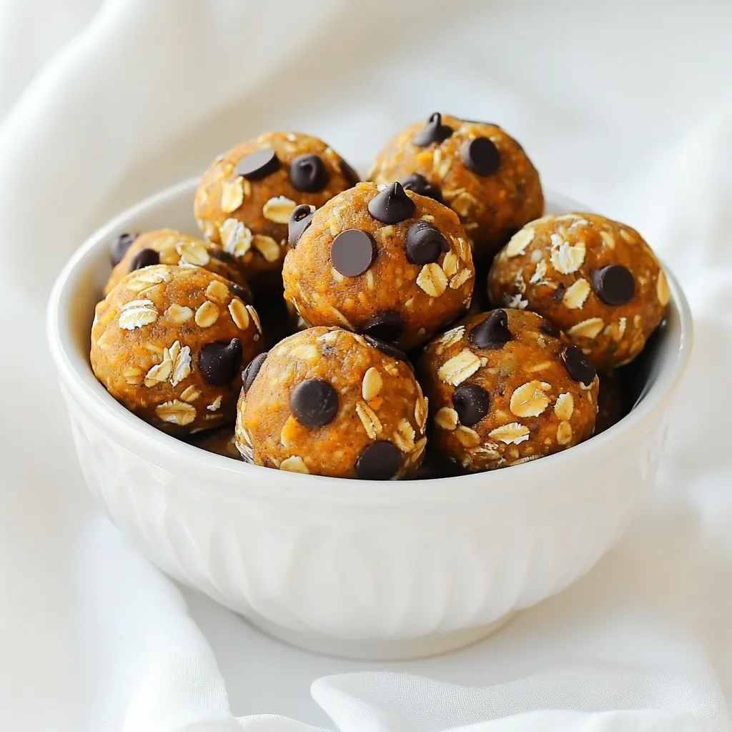 No Bake Pumpkin Energy Balls Gesunde und leichte Snacks