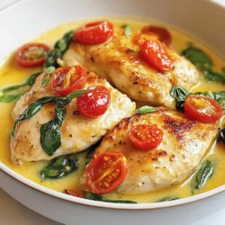 Für das cremige Knoblauch-Toskanische Hühnchen brauchst du: - 4 Hähnchenbrustfilets (ohne Haut und Knochen) - 2 Esslöffel Olivenöl - 4 Knoblauchzehen, fein gehackt - 1 Tasse Kirschtomaten, halbiert - 1 Tasse frischer Spinat - 1 Tasse Schlagsahne - ½ Tasse geriebener Parmesankäse - 1 Teelöffel getrocknete italienische Kräuter (Oregano, Basilikum, Thymian) - Salz und Pfeffer nach Geschmack - Frische Basilikumblätter zur Garnierung Frische Zutaten machen einen großen Unterschied. Achte beim Kauf auf: - Hähnchen: Wähle Hähnchenbrustfilets, die rosa und fest sind. - Knoblauch: Nimm Knoblauchzehen, die fest und trocken sind. Vermeide schrumplige Zehen. - Kirschtomaten: Suche nach geschmackvollen, prallen Tomaten ohne Flecken. - Spinat: Wähle frischen Spinat mit grünen, knackigen Blättern. Vermeide welke Blätter. - Käse: Greife zu frisch geriebenem Parmesankäse für besten Geschmack. Du kannst einige Zutaten leicht austauschen: - Hähnchen: Verwende Hähnchenschenkel für mehr Geschmack und Saftigkeit. - Sahne: Ersetze die Schlagsahne durch griechischen Joghurt für eine leichtere Variante. - Tomaten: Frische Tomaten gehen auch, wenn Kirschtomaten nicht verfügbar sind. - Kräuter: Frische Kräuter wie Basilikum oder Oregano sind immer eine gute Wahl. - Spinat: Wenn kein Spinat verfügbar ist, probiere Mangold oder Rucola. {{ingredient_image_2}} Zuerst brauchen wir die Hähnchenbrustfilets. Würzen Sie sie auf beiden Seiten. Nehmen Sie Salz, Pfeffer und die italienischen Kräuter. Mischen Sie alles gut. Erhitzen Sie das Olivenöl in einer großen Pfanne. Warten Sie, bis das Öl heiß ist. Legen Sie die Hähnchenbrustfilets in die Pfanne. Braten Sie sie 5-6 Minuten auf jeder Seite. Sie sollten goldbraun und durchgegart sein. Nehmen Sie das Hähnchen aus der Pfanne und legen Sie es beiseite. In der gleichen Pfanne fügen Sie den gehackten Knoblauch hinzu. Braten Sie ihn für etwa 30 Sekunden. Er sollte aromatisch, aber nicht verbrannt sein. Jetzt kommen die halbierten Kirschtomaten dazu. Kochen Sie sie 2-3 Minuten, bis sie weich sind. Fügen Sie den frischen Spinat hinzu und warten Sie, bis er verwelkt. Gießen Sie die Schlagsahne in die Pfanne. Lassen Sie alles sanft köcheln. Rühren Sie den geriebenen Parmesankäse ein, bis er schmilzt. Legen Sie das Hähnchen zurück in die Pfanne. Löffeln Sie die Sauce darüber. Lassen Sie alles 3-5 Minuten köcheln. Schmecken Sie die Sauce ab und passen Sie die Würze an. Servieren Sie das Hähnchen sofort, garniert mit frischen Basilikumblättern. Viele Leute machen Fehler beim Würzen des Hähnchens. Denken Sie daran, reichlich Salz und Pfeffer zu verwenden. Außerdem sollten Sie die getrockneten Kräuter gleichmäßig verteilen. Überkochen Sie den Knoblauch nicht, sonst wird er bitter. Achten Sie darauf, die Kirschtomaten nicht zu lange zu kochen. Sie sollen weich sein, aber noch Form haben. Um den perfekten Gargrad zu erreichen, braten Sie die Hähnchenbrustfilets bei mittlerer Hitze. Ein Fleischthermometer hilft hier sehr. Das Hähnchen sollte 75 °C erreichen. Lassen Sie das Hähnchen nach dem Braten einige Minuten ruhen. So bleibt es saftig und zart. Für mehr Geschmack können Sie frische Kräuter verwenden. Basilikum oder Thymian in die Sauce geben, bringt ein frisches Aroma. Ein Spritzer Zitrone am Ende verstärkt den Geschmack. Probieren Sie auch, etwas Parmesan über das Hähnchen zu streuen, bevor Sie es servieren. Dies gibt einen extra herzhaften Kick. Pro Tipps Hähnchen marinieren: Lassen Sie die Hähnchenbrustfilets vor dem Braten mindestens 30 Minuten marinieren, um den Geschmack zu intensivieren. Frischer Knoblauch: Verwenden Sie frischen Knoblauch anstelle von Knoblauchpulver, um den besten Geschmack zu erzielen. Achten Sie darauf, ihn nicht zu verbrennen, da er schnell bitter wird. Spinat richtig kochen: Fügen Sie den Spinat erst kurz vor dem Servieren hinzu, um seine leuchtende Farbe und Nährstoffe zu bewahren. Garnierung: Frische Basilikumblätter verleihen nicht nur Farbe, sondern auch eine aromatische Note. Fügen Sie sie erst kurz vor dem Servieren hinzu, um ihre Frische zu bewahren. {{image_4}} Wenn Sie eine vegetarische Option suchen, nutzen Sie statt Hähnchen Tofu oder Seitan. Diese Proteine nehmen die leckeren Aromen gut auf. Schneiden Sie sie in Stücke und braten Sie sie in der Pfanne an, ähnlich wie das Hähnchen. Verwenden Sie die gleiche Sauce, um den Geschmack zu bewahren. Ein weiteres tolles Gemüse ist Blumenkohl. Rösten Sie ihn leicht, um eine knusprige Textur zu erhalten. Neben Hähnchen können Sie auch Fisch oder Garnelen verwenden. Zander oder Lachs passen gut zu dieser cremigen Sauce. Kochen Sie den Fisch vorsichtig, um seine zarte Textur zu bewahren. Garnelen sind schnell gar, also fügen Sie sie am Ende des Kochens hinzu. Sie nehmen den Geschmack der Sauce gut auf und sorgen für ein schnelles Gericht. Spielen Sie mit den Gewürzen, um verschiedene Geschmäcker zu erzielen. Fügen Sie Chili für etwas Schärfe hinzu oder verwenden Sie Zitronenschale für mehr Frische. Ein Hauch von Paprika kann dem Gericht eine rauchige Note verleihen. Probieren Sie auch Kräuter wie Rosmarin oder Petersilie aus. Diese kleinen Änderungen können große Geschmacksunterschiede machen. Um das cremige Knoblauch-Toskanische Hühnchen richtig zu lagern, lassen Sie es zuerst abkühlen. Wickeln Sie die Reste in Frischhaltefolie oder legen Sie sie in einen luftdichten Behälter. So bleibt das Gericht frisch und lecker. Lagern Sie es im Kühlschrank bei 4°C oder kühler. Zum Aufwärmen nehmen Sie das Hühnchen aus dem Kühlschrank. Platzieren Sie es in einer Pfanne bei mittlerer Hitze. Fügen Sie einen kleinen Schuss Milch oder Brühe hinzu. Dies hilft, die Sauce cremig zu halten. Decken Sie die Pfanne ab, damit es schneller warm wird. Rühren Sie gelegentlich um, damit nichts anbrennt. Im Kühlschrank hält sich das Hühnchen etwa 3 bis 4 Tage. Wenn Sie es länger aufbewahren möchten, frieren Sie es ein. Im Gefrierfach bleibt es bis zu 3 Monate frisch. Achten Sie darauf, es gut zu verpacken, damit es keinen Gefrierbrand bekommt. Auftauen können Sie es über Nacht im Kühlschrank oder in der Mikrowelle. Du kannst das Rezept leicht ändern. Zum Beispiel kannst du verschiedene Kräuter verwenden. Frischer Thymian oder Rosmarin geben einen tollen Geschmack. Auch das Gemüse kannst du variieren. Zucchini oder Paprika passen gut. Wenn du weniger Kalorien willst, nimm mageres Hähnchen oder weniger Sahne. Für eine glutenfreie Option, achte darauf, glutenfreie Produkte zu nutzen. Ja, du kannst frischen Knoblauch ersetzen. Verwende Knoblauchpulver oder Knoblauchpaste. Ein Teelöffel Knoblauchpulver entspricht etwa zwei frischen Zehen. Achte darauf, weniger zu nehmen, wenn du den Geschmack nicht zu stark magst. Frischer Knoblauch hat einen stärkeren Geschmack, also passe die Menge nach deinem Geschmack an. Zu cremigem Knoblauch-Toskanischem Hühnchen passen viele Beilagen. Eine einfache Option sind gebratene oder gedämpfte grüne Bohnen. Auch ein frischer Salat mit Rucola und Tomaten harmoniert gut. Wenn du etwas Herzhaftes willst, serviere es mit Reis oder Pasta. Diese Beilagen nehmen die köstliche Sauce auf. Zusammenfassend haben wir die wichtigen Zutaten für das Rezept besprochen. Ich gab Tipps, um frische Produkte auszuwählen und Alternativen zu finden. Dann folgten die einfachen Schritte für das perfekte Hähnchen und die cremige Sauce. Ich nannte häufige Fehler und gab Tricks für den perfekten Gargrad. Auch Variationen für Vegetarier und verschiedene Gewürze wurden erwähnt. Schließlich gab ich Hinweise zur richtigen Lagerung und häufige Fragen beantwortet. Experimentiere selbst mit den Zutaten und Varianten, um dein Gericht weiter zu verbessern!