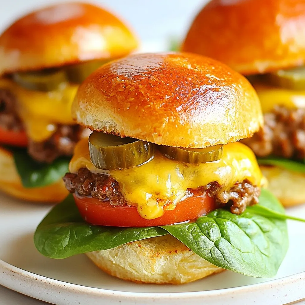 Um einen leckeren Käse-Ground-Beef-Melt zu machen, brauchst du: - 450 g Rinderhackfleisch - 1 kleine Zwiebel, fein gehackt - 2 Knoblauchzehen, gehackt - 100 g geriebener Cheddar-Käse - 100 g geriebener Mozzarella-Käse - 4 Burger-Brötchen Diese Zutaten bilden die Basis für deinen Burger. Das Rinderhackfleisch bringt den herzhaften Geschmack. Zwiebel und Knoblauch geben Aroma und Tiefe. Die richtigen Gewürze machen einen großen Unterschied. Du benötigst: - 1 Teelöffel geräuchertes Paprikapulver - 1 Teelöffel Kreuzkümmel - Salz und Pfeffer nach Geschmack Das geräucherte Paprikapulver gibt einen tollen rauchigen Geschmack. Kreuzkümmel sorgt für eine warme Note. Salz und Pfeffer bringen alles zusammen. Für einen volleren Burger kannst du hinzufügen: - 1 Tasse frische Spinatblätter - 1 große Tomate, in Scheiben geschnitten - Optional: Essiggurken zum Garnieren Frischer Spinat bringt Farbe und Vitamine. Die Tomate fügt Saftigkeit hinzu. Essiggurken geben einen knusprigen Biss und einen tollen Kontrast. {{ingredient_image_2}} Erhitze zuerst das Olivenöl in einer großen Pfanne bei mittlerer Hitze. Füge die gehackte Zwiebel und den Knoblauch hinzu. Dünste sie für etwa 3-4 Minuten, bis sie weich sind. Dann gib das Rinderhackfleisch in die Pfanne. Zerdrücke es vorsichtig mit einem Spatel. Brate das Fleisch für 5-7 Minuten, bis es durchgegart ist. Wenn du Fett siehst, lasse es abtropfen. Würze das Fleisch mit geräuchertem Paprikapulver, Kreuzkümmel, Salz und Pfeffer. Rühre alles gut um, damit die Gewürze gleichmäßig verteilt sind. Reduziere die Hitze und streue den Cheddar- und Mozzarella-Käse gleichmäßig über die Hackfleischmischung. Decke die Pfanne mit einem Deckel ab. Lasse den Käse 2-3 Minuten schmelzen. Während der Käse schmilzt, röste die Burger-Brötchen. Du kannst sie im Toaster oder in einer separaten Pfanne rösten, bis sie goldbraun sind. Jetzt wird es spannend! Nimm die unteren Brötchen und gib einen großzügigen Löffel der käsigen Fleischmischung darauf. Füge eine Handvoll frischen Spinat und eine Scheibe Tomate hinzu. Wenn du magst, kannst du auch Essiggurken oben drauflegen. Setze das obere Brötchen darauf. Serviere die Burger sofort und genieße das leckere, käsige Erlebnis! Die Gewürze machen dein Gericht besonders. Für die perfekte Mischung nutze: - 1 Teelöffel geräuchertes Paprikapulver - 1 Teelöffel Kreuzkümmel - Salz und Pfeffer nach Geschmack Diese Gewürze geben dem Rinderhackfleisch einen tollen Geschmack. Achte darauf, sie gleichmäßig zu verteilen. So schmeckt jede Biss lecker. Käse ist der Star in deinem Käse-Ground-Beef-Melt. Du kannst verschiedene Käsesorten ausprobieren: - Cheddar für einen kräftigen Geschmack - Mozzarella für einen milden, cremigen Effekt - Gouda für eine süßliche Note Mixe die Käsesorten für einen tollen Geschmack. Du kannst auch vegane Käsealternativen nutzen, wenn du es möchtest. Die Brötchen sind wichtig für einen guten Burger. Röste sie goldbraun. Das geht so: - Verwende einen Toaster oder eine Pfanne. - Röste sie kurz, bis sie knusprig sind. So bleibt dein Burger von außen knackig und innen weich. Serviere die Brötchen sofort, damit sie frisch schmecken. Pro Tipps Käsewahl: Verwende eine Kombination aus verschiedenen Käsesorten für mehr Geschmack und eine bessere Schmelzstruktur. Hackfleischqualität: Achte darauf, hochwertiges Rinderhackfleisch zu verwenden, um Geschmack und Textur zu verbessern. Brötchen rösten: Röste die Burger-Brötchen leicht, um ihnen eine knusprige Textur zu verleihen und das Durchweichen zu verhindern. Frische Zutaten: Frische Spinatblätter und Tomaten sorgen für einen knackigen Biss und erhöhen den Nährwert der Burger. {{image_4}} Wenn du eine vegetarische Version des Käse-Ground-Beef-Melt machen möchtest, probiere pflanzliches Hackfleisch. Das gibt dir die gleiche Textur wie das Rinderhackfleisch. Du kannst auch Linsen oder schwarze Bohnen verwenden. Diese Optionen sind gesund und sehr nahrhaft. Achte darauf, die Gewürze gut anzupassen. Um deinem Käse-Ground-Beef-Melt mehr Geschmack zu verleihen, füge geröstete Paprika oder Pilze hinzu. Diese Zutaten bringen mehr Tiefe und ein tolles Aroma. Avocado kann auch eine schöne Ergänzung sein. Sie macht dein Gericht cremiger und frischer. Experimentiere mit verschiedenen Käsesorten, wie Gouda oder Feta, für einen neuen Geschmack. Wenn du es gerne scharf magst, füge gehackte Jalapeños oder Chilis zur Fleischmischung hinzu. Du kannst auch scharfe Soßen direkt auf die Burger geben. Das bringt einen tollen Kick! Denk daran, die Menge an Gewürzen zu erhöhen, um den scharfen Geschmack zu verstärken. Um die Reste deines Käse-Ground-Beef-Melts richtig zu lagern, solltest du sie zuerst abkühlen lassen. Danach füllst du das Fleisch in einen luftdichten Behälter. So bleibt der Geschmack frisch. Du kannst die Burger auch in Frischhaltefolie einwickeln. Lagere sie im Kühlschrank. Dort halten sie sich bis zu drei Tage. Um die Burger aufzuwärmen, nimm die gewünschte Menge aus dem Kühlschrank. Du kannst sie in der Mikrowelle aufwärmen. Stelle die Mikrowelle auf mittlere Hitze für 1 bis 2 Minuten. Alternativ kannst du die Burger in einer Pfanne aufwärmen. Erhitze sie bei mittlerer Temperatur. So wird das Fleisch gleichmäßig warm. Die Haltbarkeit der Zutaten ist wichtig. Rinderhackfleisch hält sich im Kühlschrank etwa 1 bis 2 Tage. Käse kann bis zu zwei Wochen frisch bleiben. Frischer Spinat sollte innerhalb von 3 bis 5 Tagen verbraucht werden. Tomaten sind im Kühlschrank bis zu einer Woche gut. Achte darauf, alle Zutaten gut zu lagern, um ihre Frische zu erhalten. Um Käse-Ground-Beef-Melt zuzubereiten, folge diesen Schritten: 1. Erhitze Olivenöl in einer großen Pfanne. 2. Füge die Zwiebel und den Knoblauch hinzu und dünste sie. 3. Gib das Rinderhackfleisch hinein und brate es. 4. Würze das Fleisch mit Paprika, Kreuzkümmel, Salz und Pfeffer. 5. Streue den Käse über das Fleisch und decke die Pfanne ab. 6. Röste die Burger-Brötchen goldbraun. 7. Baue den Burger mit Spinat und Tomate zusammen. 8. Genieße deinen Käse-Ground-Beef-Melt sofort! Diese Schritte sind einfach und schnell. Du brauchst etwa 25 Minuten. Ja, du kannst verschiedene Fleischsorten verwenden. - Putenhackfleisch ist eine gute, magere Option. - Hähnchenhackfleisch eignet sich ebenfalls gut. - Für mehr Geschmack kannst du auch eine Mischung aus Rind und Schwein verwenden. Denke daran, die Garzeit je nach Fleisch anzupassen. So wird dein Burger immer schmackhaft. Zu Käse-Ground-Beef-Melt passen viele Beilagen gut. - Pommes frites sind immer beliebt. - Ein frischer Salat bringt eine knusprige Note. - Gegrilltes Gemüse ist ebenfalls lecker und gesund. - Du kannst auch Chips oder Nachos dazu reichen. Experimentiere mit verschiedenen Beilagen für mehr Spaß! In diesem Beitrag haben wir die wichtigsten Zutaten für einen Käse-Ground-Beef-Melt betrachtet. Du hast gelernt, wie man das Rinderhackfleisch zubereitet, den Käse schmilzt und die Brötchen röstet. Ich habe dir Tipps gegeben, um die perfekten Gewürze und Käsealternativen zu finden. Falls du variieren möchtest, stehen dir auch vegetarische und scharfe Optionen zur Verfügung. Denke an die Aufbewahrung von Resten, um sie frisch zu halten. Mit diesen Ideen machst du jeden Burger zu etwas Besonderem. Viel Spaß beim Zubereiten und Ausprobieren!