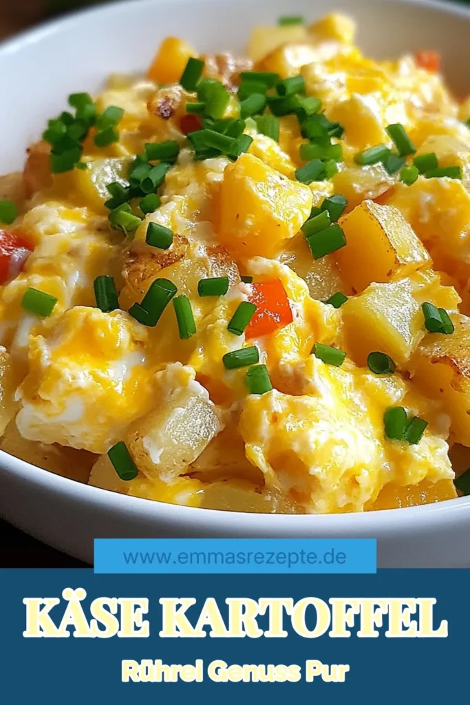 Entdecke unser köstliches Rezept für Rührei mit Käse! Dieses Käse Kartoffel Eier Rührei kombiniert zarte Kartoffeln, Eier und cremigen Cheddar-Käse für ein herzhaftes Frühstück. Mit einfachen Zutaten ist es das perfekte Beispiel für einfache Kartoffelgerichte. Ideal für deine Frühstücksrezepte mit Eiern! Probiere es jetzt aus und erlebe den Geschmack! #Rührei #Frühstück #Kartoffelgerichte #Käsegerichte