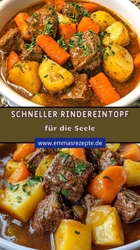 Entdecke unser herzhaftes Rindfleischrezept für den Instant Pot Rindereintopf! Dieses schnelle Rindfleischgericht ist ideal für ein einfaches und schmackhaftes Abendessen. In nur einer Stunde zauberst du einen köstlichen Rindereintopf mit Gemüse, der der ganzen Familie schmeckt. Probiere es aus und speichere das Rezept für deine nächste Mahlzeit! #InstantPot #Rindereintopf #Kochen #Eintopfgericht