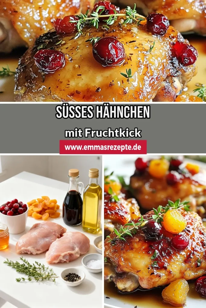 Entdecke das köstliche Rezept für Cranberry-Aprikosen-Hähnchen! Dieses süß-salzige Hähnchenrezept vereint Lande estern Geschmack mit fruchtigen Aromen und ist perfekt für einfache Hähnchenrezepte. Mit mariniertem Hähnchen mit Früchten, das im Ofen perfekt geröstet wird, wird jede Mahlzeit zu etwas Besonderem. Probiere es aus und genieße ein unglaubliches Gericht! Jetzt nachkochen und speichern! #CranberryAprikosenHähnchen #OfengerichteMitHähnchen #EinfacheHähnchenrezepte #SüßSalzigesHähnchenrezept