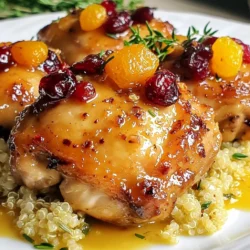 Cranberry Apricot Chicken Thighs Einfache und leckere Mahlzeit