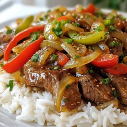 Für ein leckeres Chinese Pepper Steak brauchst du folgende Hauptzutaten: - 450 g flank steak, dünn gegen die Faser geschnitten - 1 große Zwiebel, in Ringe geschnitten - 1 rote Paprika, in Streifen geschnitten - 1 grüne Paprika, in Streifen geschnitten - 1 Esslöffel frischer Ingwer, gehackt - 3 Knoblauchzehen, gehackt Diese Zutaten geben deinem Gericht den besonderen Geschmack. Das flank steak ist zart und saftig. Die Zwiebeln und Paprika bringen Farbe und Crunch. Die richtigen Gewürze und Saucen machen das Gericht besonders: - 2 Esslöffel Sojasauce - 1 Esslöffel Speisestärke - 1 Esslöffel Austernsauce - 1 Esslöffel frisch gemahlener schwarzer Pfeffer - 1 Teelöffel Sesamöl - Salz nach Geschmack Die Sojasauce und die Austernsauce geben umami Geschmack. Der schwarze Pfeffer sorgt für eine angenehme Schärfe. Zu deinem Chinese Pepper Steak passt am besten: - Gekochter Jasminreis Der Jasminreis ist leicht und fluffig. Er nimmt die Saucen gut auf und ergänzt die Aromen des Gerichts. {{ingredient_image_2}} Um das flank steak zart und voller Geschmack zu machen, marinieren Sie es zuerst. Nehmen Sie eine Schüssel und geben Sie das dünn geschnittene Fleisch hinein. Fügen Sie 2 Esslöffel Sojasauce und 1 Esslöffel Speisestärke hinzu. Mischen Sie alles gut. Lassen Sie das Fleisch mindestens 15 Minuten marinieren. So wird es schön würzig. Jetzt kommt der spannende Teil. Erhitzen Sie 1 Esslöffel Pflanzenöl in einer großen Pfanne oder einem Wok. Warten Sie, bis das Öl heiß ist. Legen Sie das marinierte Steak in die Pfanne. Braten Sie es für 2-3 Minuten, ohne zu rühren. Das Steak sollte schön braun werden. Wenden Sie die Stücke und braten Sie sie für 1-2 Minuten weiter, bis sie durch sind. Nehmen Sie das Steak dann aus der Pfanne und stellen Sie es beiseite. In derselben Pfanne fügen Sie den restlichen Esslöffel Pflanzenöl hinzu. Geben Sie die geschnittene Zwiebel und die Paprikastreifen hinein. Braten Sie das Gemüse für 4-5 Minuten, bis es zart ist. Fügen Sie dann 1 Esslöffel gehackten Ingwer und 3 gehackte Knoblauchzehen hinzu. Braten Sie alles für 30 Sekunden, bis es duftet. Geben Sie das Steak zurück in die Pfanne. Fügen Sie 1 Esslöffel Austernsauce, frisch gemahlenen schwarzen Pfeffer, 1 Teelöffel Sesamöl und etwas Salz hinzu. Mischen Sie alles gut und lassen Sie es für 1-2 Minuten kochen. Servieren Sie das Gericht heiß auf einem Bett aus Jasminreis. Die Garzeit ist entscheidend für zartes Steak. Du solltest das flank steak bei hoher Hitze braten. Brate es 2-3 Minuten auf einer Seite, ohne es zu bewegen. So erhält es eine schöne Kruste. Wende es dann für weitere 1-2 Minuten. Achte darauf, dass es innen rosa bleibt. So wird es saftig und lecker. Frisches Gemüse macht das Gericht lebendig. Wähle eine große Zwiebel, die süß und knackig ist. Rote und grüne Paprika bringen Farbe und Geschmack. Schneide die Zwiebel in Ringe und die Paprika in Streifen. So garen sie gleichmäßig und behalten ihre Form. Frischer Ingwer und Knoblauch geben dem Gericht Tiefe und Aroma. Hacke sie fein, damit ihr Geschmack gut zur Geltung kommt. Das Rezept ist vielseitig. Du kannst die Gewürze nach deinem Geschmack anpassen. Füge mehr schwarzen Pfeffer hinzu, wenn du es schärfer magst. Sojasauce bringt Umami, während Austernsauce eine besondere Note gibt. Experimentiere mit anderen Gewürzen wie Chili oder Paprika für mehr Würze. Wenn du den Geschmack milder magst, verwende weniger Pfeffer und Sojasauce. Pro Tipps Fleisch richtig marinieren: Lassen Sie das flank steak mindestens 15 Minuten marinieren, damit es die Aromen der Sojasauce und der Speisestärke gut aufnehmen kann. Öl richtig erhitzen: Achten Sie darauf, dass das Pflanzenöl wirklich heiß ist, bevor Sie das Fleisch hinzufügen. So erhält das Steak eine perfekte Kruste. Gemüse knackig halten: Braten Sie die Zwiebeln und Paprika nur so lange, bis sie zart, aber noch knackig sind. Dadurch bleibt der Biss erhalten und das Gemüse behält seine Farbe. Würzen nach Geschmack: Passen Sie die Menge des schwarzen Pfeffers und des Salzes nach Ihrem Geschmack an, um die perfekte Balance der Aromen zu erreichen. {{image_4}} Wenn du eine vegetarische Variante machen willst, nimm Tofu. Tofu hat eine tolle Textur und nimmt Geschmäcker gut auf. Schneide den Tofu in Stücke und mariniere ihn wie das Steak. Brate ihn dann in der Pfanne an. Du kannst auch Gemüse wie Auberginen oder Zucchini verwenden. Diese geben dem Gericht mehr Farben und Aromen. Jasminreis ist super, aber du kannst auch Quinoa oder Vollkornreis probieren. Diese Optionen sind gesund und fügen Ballaststoffe hinzu. Wenn du etwas anderes willst, serviere es mit gebratenen Nudeln. Das ist eine schmackhafte Wahl und macht das Essen noch interessanter. Wenn du das Steak ersetzen möchtest, probiere Hähnchen oder Garnelen. Beide Optionen sind leicht und lecker. Für Hähnchen, schneide es in Streifen und mariniere es gleich wie das Steak. Für Garnelen, koche sie kurz in der Pfanne. Sie brauchen nur 2-3 Minuten, bis sie gar sind. So hast du verschiedene Proteinquellen für dein Gericht. Um die Reste von deinem Chinese Pepper Steak mit Onions frisch zu halten, lege sie in einen luftdichten Behälter. Achte darauf, dass das Steak und das Gemüse vollständig abgekühlt sind, bevor du sie verstaut. So bleibt der Geschmack erhalten. Du kannst die Reste bis zu drei Tage im Kühlschrank aufbewahren. Wenn du das Gericht länger aufbewahren möchtest, kannst du es einfrieren. Teile das Steak und das Gemüse in Portionen auf und lege sie in einen gefrierfesten Beutel. Drücke die Luft heraus, bevor du sie verschließt. So verhinderst du, dass das Steak austrocknet. Das Gericht bleibt bis zu drei Monate frisch im Gefrierfach. Wenn du das Gericht wieder aufwärmen möchtest, tau es zuerst im Kühlschrank auf. Du kannst es in der Mikrowelle oder in einer Pfanne aufwärmen. Bei der Mikrowelle achte auf die Temperatur, rühre zwischendurch um, damit es gleichmäßig warm wird. In der Pfanne kannst du etwas Öl hinzufügen, um das Steak wieder zart zu machen. Füge frisches Gemüse hinzu, um den Geschmack aufzufrischen. Um das Steak zart zu machen, marinierst du es. Verwende Sojasauce und Speisestärke. Diese Mischung hilft, das Fleisch weich zu halten. Du solltest das Steak mindestens 15 Minuten marinieren. Wenn du mehr Zeit hast, lasse es über Nacht im Kühlschrank. Das gibt dem Fleisch mehr Geschmack und macht es zarter. Ja, du kannst das Gemüse nach deinem Geschmack ändern. Du könntest Brokkoli, Karotten oder Zucchini verwenden. Achte darauf, die Stücke gleichmäßig zu schneiden. Das sorgt dafür, dass alles gleichmäßig gart. Probiere auch verschiedene Farben, um das Gericht ansprechender zu machen. Das Gemüse gibt dir auch viele Vitamine. Das Gericht hält sich gut im Kühlschrank für etwa 3 bis 4 Tage. Stelle sicher, dass du es in einem luftdichten Behälter aufbewahrst. So bleibt das Steak frisch und lecker. Wenn du es wieder aufwärmst, benutze eine Pfanne oder die Mikrowelle. So wird das Gericht schnell heiß und bleibt saftig. Sie haben in diesem Artikel alles über Chinese Pepper Steak erfahren. Wir haben die besten Zutaten, Gewürze und Beilagen besprochen. Die Schritt-für-Schritt-Anleitung zeigt, wie man das Fleisch perfekt zubereitet. Tipps und Tricks helfen Ihnen, die Garzeit zu meistern und das Gemüse auszuwählen. Ich habe auch Variationen und Lagerinformationen hinzugefügt, um das Rezept zu bereichern. Nutzen Sie diese Hinweise, um Ihr Gericht zu verbessern. Kochen sollte Spaß machen und einfach sein. Viel Erfolg in der Küche!