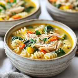 Um die beste italienische Hochzeitssuppe zu machen, brauchst du: - 1 Tasse kleine Pasta (wie Acini di Pepe oder Couscous) - 1 Esslöffel Olivenöl - 1 mittlere Zwiebel, fein gehackt - 2 Knoblauchzehen, gehackt - 4 Tassen Hühnerbrühe - 2 Tassen frischer Spinat, grob gehackt - 1 mittlerer Karotte, gewürfelt - 1 mittlere Zucchini, gewürfelt - 1 Teelöffel getrockneter Oregano - 1 Teelöffel getrockneter Thymian - 1 Teelöffel Salz - ½ Teelöffel schwarzer Pfeffer - 1 Tasse gekochtes Hähnchen, zerrupft (oder Fleischbällchen) - ½ Tasse geriebener Parmesan - Frische Petersilie zur Garnierung Frische Zutaten machen einen großen Unterschied. Hier sind einige Tipps: - Gemüse: Wähle leuchtend farbige und feste Karotten und Zucchini. Sie sind frisch und knackig. - Spinat: Greife nach tiefgrünem Spinat ohne welke Blätter. So bleibt er voller Geschmack. - Hähnchen: Wenn du frisches Hähnchen nimmst, achte auf die Farbe. Es sollte rosa sein und keinen unangenehmen Geruch haben. - Käse: Nutze frischen Parmesan, nicht den vorgeriebenen. Der Geschmack ist viel besser. Wenn du nicht alle Zutaten hast, gibt es gute Alternativen: - Pasta: Du kannst auch Reis oder Quinoa verwenden, wenn du keine kleine Pasta hast. - Hühnerbrühe: Gemüsebrühe eignet sich gut für eine vegetarische Version. - Hähnchen: Ersetze das Hähnchen durch Tofu oder Kichererbsen für eine pflanzliche Variante. - Gewürze: Experimentiere mit frischen Kräutern wie Basilikum oder Petersilie für einen neuen Geschmack. {{ingredient_image_2}} Um die Pasta perfekt zu kochen, bringe einen großen Topf mit leicht gesalzenem Wasser zum Kochen. Füge die kleine Pasta hinzu, wie Acini di Pepe oder Couscous. Koche die Pasta gemäß der Packungsanweisung al dente. Das bedeutet, dass sie weich, aber noch bissfest sein sollte. Nach dem Kochen gieße die Pasta ab und stelle sie beiseite. Jetzt kommt der spannende Teil! Erhitze in einem großen Topf einen Esslöffel Olivenöl bei mittlerer Hitze. Gib die fein gehackte Zwiebel hinein und brate sie an, bis sie durchscheinend ist. Das dauert etwa drei bis vier Minuten. Füge dann die gehackten Knoblauchzehen hinzu und brate sie für eine weitere Minute. Der Duft wird einfach köstlich! Gieße vier Tassen Hühnerbrühe in den Topf mit dem Gemüse. Jetzt wird es bunt! Füge die gewürfelte Karotte und die Zucchini hinzu. Würze die Mischung mit einem Teelöffel getrocknetem Oregano, einem Teelöffel getrocknetem Thymian, einem Teelöffel Salz und einem halben Teelöffel schwarzem Pfeffer. Bringe die Suppe zum Kochen und reduziere dann die Hitze auf ein leichtes Köcheln für zehn Minuten. Das Gemüse sollte zart sein. Jetzt wird die Suppe richtig nahrhaft! Rühre die zwei Tassen grob gehackten Spinat und die Tasse zerrupftes Hähnchen in die Suppe. Lass alles für weitere fünf Minuten köcheln. Der Spinat wird zusammenfallen und das Hähnchen wird durchwärmen. Füge die gekochte Pasta vorsichtig zur Suppe hinzu. Rühre alles gut um, damit sich die Aromen verbinden. Taste die Suppe und passe die Würze nach deinem Geschmack an. Schöpfe die heiße Suppe in rustikale Schalen. Bestreue jede Portion mit geriebenem Parmesan. Ein wenig frische Petersilie als Garnierung macht das Gericht noch schöner. Serviere die Suppe mit einem leichten Spritzer Olivenöl und einer Scheibe knusprigem italienischem Brot an der Seite. Optional kannst du mehr Parmesan hinzufügen, wenn du es gerne käsig magst. Ein häufiger Fehler ist, die Pasta zu lange zu kochen. Kochen Sie die Pasta al dente, bevor Sie sie zur Suppe geben. Wenn die Pasta zu weich ist, wird sie matschig. Achten Sie auch darauf, nicht zu viel Salz zu verwenden. Die Brühe hat oft schon Salz. Testen Sie die Suppe, bevor Sie mehr hinzufügen. Sie können die Suppe nach Ihrem Geschmack anpassen. Fügen Sie mehr Gemüse hinzu, wie Sellerie oder Erbsen. Für einen scharfen Kick verwenden Sie rote Paprika oder Chili-Flocken. Wenn Sie die Suppe cremiger mögen, geben Sie etwas Sahne oder Milch hinzu. Kochen Sie die kleine Pasta in leicht gesalzenem Wasser. Die Garzeit beträgt meist 8 bis 10 Minuten. Probieren Sie die Pasta vor dem Abgießen. Sie sollte leicht fest sein. Nach dem Abgießen geben Sie die Pasta erst kurz vor dem Servieren in die Suppe, damit sie frisch bleibt. Pro Tipps Pasta richtig kochen: Achten Sie darauf, die Pasta al dente zu kochen, damit sie beim Mischen mit der Suppe nicht matschig wird. Frische Kräuter verwenden: Für einen intensiveren Geschmack können Sie frische Kräuter wie Basilikum oder Petersilie anstelle von getrockneten Kräutern verwenden. Verschiedene Gemüse ausprobieren: Variieren Sie das Gemüse in der Suppe nach Saison oder Vorliebe, um neue Aromen zu entdecken. Perfekte Garnitur: Ein Spritzer Zitrone über der Suppe vor dem Servieren kann die Aromen aufhellen und verstärken. {{image_4}} Für eine vegetarische Variante der italienischen Hochzeitssuppe, ersetzen Sie das Hähnchen durch Gemüse. Nutzen Sie stattdessen: - 1 Tasse Kichererbsen oder weiße Bohnen - 1 Tasse gewürfelte Pilze Diese Zutaten geben der Suppe eine reichhaltige Textur und viel Geschmack. Der Spinat bleibt ein Muss, um die Nährstoffe zu behalten. Wenn Sie ein anderes Fleisch verwenden möchten, probieren Sie Rind oder Truthahn. Verwenden Sie dazu: - 1 Tasse gekochtes Rindfleisch, zerrupft - 1 Tasse Truthahn, zerrupft Diese Optionen geben der Suppe eine neue Dimension. Sie können auch kleine Fleischbällchen verwenden, die aus Rind oder Schwein bestehen. Um mehr Geschmack zu erhalten, fügen Sie frische Kräuter hinzu. Beliebte Optionen sind: - 1 Teelöffel frischer Basilikum - 1 Teelöffel frischer Thymian Zusätzlich können Sie die Brühe mit einem Spritzer Zitronensaft aufpeppen. Ein Hauch von roten Pfefferflocken bringt eine angenehme Schärfe. Experimentieren Sie mit diesen Zutaten, um die perfekte Mischung für Ihren Geschmack zu finden. Um die Reste der italienischen Hochzeitssuppe frisch zu halten, füllen Sie sie in einen luftdichten Behälter. Lassen Sie die Suppe zuerst auf Raumtemperatur abkühlen, bevor Sie sie in den Kühlschrank stellen. So bleibt der Geschmack erhalten. Die Suppe hält sich etwa 3 bis 4 Tage im Kühlschrank. Die Suppe lässt sich gut einfrieren. Teilen Sie sie in Portionen. Verwenden Sie gefriergeeignete Behälter oder Beutel. Achten Sie darauf, etwas Platz zu lassen, da die Suppe beim Einfrieren expandiert. Sie können die Suppe bis zu 3 Monate im Gefrierfach aufbewahren. Zum Aufwärmen geben Sie die gefrorene oder gekühlte Suppe in einen Topf. Erhitzen Sie sie bei mittlerer Hitze. Rühren Sie gelegentlich um, damit sie gleichmäßig warm wird. Fügen Sie bei Bedarf etwas Wasser oder Brühe hinzu, um die Konsistenz anzupassen. Achten Sie darauf, die Suppe nicht zu überhitzen, damit die Aromen frisch bleiben. Italienische Hochzeitssuppe hat ihren Ursprung in Italien. Die Suppe wird oft mit Feiern verbunden. Sie ist besonders bei Hochzeiten beliebt. Viele Familien haben ihre eigene Version. Die Suppe vereint verschiedene Geschmäcker. Traditionell enthält sie Fleisch, Gemüse und Pasta. Jeder Bissen bringt Freude und Gemeinschaft. Um die Suppe glutenfrei zu machen, wähle glutenfreie Pasta. Es gibt viele Marken, die gute Optionen bieten. Achte darauf, dass die Brühe auch glutenfrei ist. Einige Brühen können Weizen enthalten. Verwende frisches Gemüse statt verarbeiteten Zutaten. So bleibt die Suppe gesund und schmackhaft. Ja, gefrorenes Gemüse ist eine tolle Option. Es ist oft frisch gefroren und behält die Nährstoffe. Verwende gefrorene Karotten, Zucchini und Spinat. Die Textur kann etwas anders sein, aber der Geschmack bleibt gut. Achte darauf, das gefrorene Gemüse gut zu kochen. So wird es zart und lecker in der Suppe. Die Suppe hält sich im Kühlschrank etwa 3 bis 4 Tage. Bewahre sie in einem luftdichten Behälter auf. Wenn du die Suppe länger aufbewahren möchtest, friere sie ein. Im Gefrierfach hält sie sich bis zu 3 Monate. Achte darauf, die Suppe gut abzukühlen, bevor du sie lagerst. So bleibt sie frisch und köstlich. Die italienische Hochzeitsuppe ist einfach zu machen und schmackhaft. Wir haben frische Zutaten ausgewählt und richtig gekocht. Denken Sie daran, die häufigsten Fehler zu meiden. Variationen helfen dabei, die Suppe nach Ihrem Geschmack anzupassen. Lagern Sie Reste gut, um die Frische zu erhalten. Über die Antworten auf häufige Fragen haben wir auch nachgedacht. Genießen Sie beim nächsten Mal Ihre eigene Hochzeitsuppe!