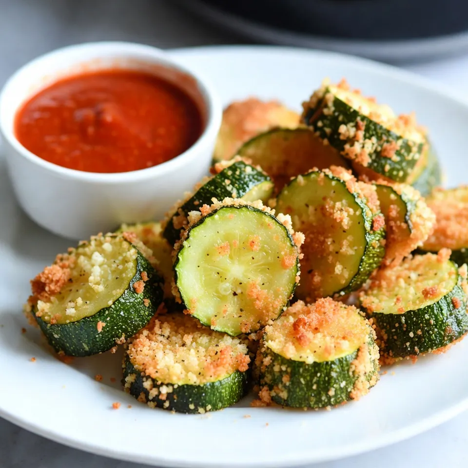 Für die Zucchini-Pommes benötigst du: - 2 mittelgroße Zucchini, in Pommes vergleichbare Stücke geschnitten - 1 Tasse Paniermehl (am besten Panko für zusätzlichen Crunch) - ½ Tasse geriebener Parmesan-Käse - 1 Teelöffel Knoblauchpulver - 1 Teelöffel Zwiebelpulver - ½ Teelöffel Paprika - 1 Ei, verquirlt - Olivenöl-Spray - Salz und Pfeffer nach Geschmack Die Gewürze sind der Schlüssel zum Geschmack. Knoblauchpulver und Zwiebelpulver bringen Tiefe. Paprika fügt eine leichte Süße hinzu. Parmesan gibt den Zucchini-Pommes einen tollen Käsegeschmack. Panko ist wichtig für die knusprige Textur. Verwende frische Zucchini, um die besten Ergebnisse zu erzielen. Wähle Zucchini, die fest und glatt sind. Achte auf gleichmäßige Farbe ohne dunkle Flecken. Kleinere Zucchini sind oft zarter und süßer. Überreife Zucchini können bitter schmecken. Wenn du die Zucchini schneidest, achte darauf, dass die Stücke gleich groß sind. So garen sie gleichmäßig und werden schön knusprig. {{ingredient_image_2}} Waschen Sie die Zucchini gut und trocknen Sie sie ab. Schneiden Sie die Zucchini in gleichmäßige Pommes-Stücke. So garen sie gleichmäßig und werden knusprig. Nehmen Sie zwei Schüsseln. In einer Schüssel mischen Sie das Paniermehl, den geriebenen Parmesan, das Knoblauchpulver, Zwiebelpulver, Paprika, Salz und Pfeffer. In der anderen Schüssel verquirlen Sie das Ei. Diese Mischung hilft der Panade, gut zu haften. Tauchen Sie jede Zucchini-Pommes in das verquirlte Ei. Lassen Sie überschüssiges Ei abtropfen. Wenden Sie die Pommes dann in der Paniermischung. Drücken Sie leicht, damit die Panade gut haftet. Heizen Sie den Air Fryer auf 200°C vor. Lassen Sie ihn etwa 5 Minuten laufen. So wird alles schön heiß und die Pommes werden knusprig. Besprühen Sie den Korb des Air Fryers leicht mit Olivenöl. Legen Sie die Zucchini-Pommes in einer einzigen Schicht hinein. Achten Sie darauf, dass sie sich nicht überlappen. So werden sie schön knusprig. Besprühen Sie die Oberseite der Pommes leicht mit Olivenöl. Frittieren Sie sie bei 200°C für 10-12 Minuten. Schütteln Sie den Korb in der Mitte der Garzeit. So bräunen die Pommes gleichmäßig. Nehmen Sie die Zucchini-Pommes vorsichtig aus dem Air Fryer. Lassen Sie sie kurz abkühlen. Servieren Sie sie warm mit einem Dip nach Wahl, wie Marinara oder Ranch-Dressing. Um die besten Zucchini-Pommes zu machen, ist die Auswahl der richtigen Zucchini wichtig. Wählen Sie frische, feste Zucchini ohne Flecken. Schneiden Sie sie in gleichmäßige Stücke, damit sie gleichmäßig garen. Trocknen Sie die Zucchini gut, bevor Sie sie panieren. Dies hilft, die Panade knusprig zu halten. Ein weiterer Tipp ist, den Air Fryer nicht zu überfüllen. Dies sorgt für eine gleichmäßige Bräunung. Die Gewürze können Sie nach Ihrem Geschmack anpassen. Fügen Sie mehr Paprika hinzu, um eine rauchige Note zu erhalten. Sie können auch italienische Kräuter wie Oregano oder Basilikum verwenden. Wenn Sie es scharf mögen, probieren Sie etwas Cayennepfeffer oder Chili-Flocken. Experimentieren Sie mit verschiedenen Käsesorten, um neue Aromen zu entdecken. Parmesan ist klassisch, aber Gouda oder Cheddar sind auch lecker. Wenn Ihre Pommes zu weich sind, gibt es ein paar Lösungen. Überprüfen Sie die Garzeit; manchmal brauchen sie einfach länger. Sie können die Zucchini-Pommes auch nach dem Garen für wenige Minuten unter den Grill legen, um sie knuspriger zu machen. Eine andere Möglichkeit ist, weniger Ei zu verwenden oder die Zucchini vor dem Panieren leicht zu salzen. So kommt überschüssige Feuchtigkeit heraus. Pro Tipps Wählen Sie die richtigen Zucchini: Verwenden Sie frische, festere Zucchini für die besten Ergebnisse. Größere Zucchini neigen dazu, wässriger zu sein, was die Knusprigkeit beeinträchtigen kann. Panko für extra Crunch: Verwenden Sie Panko-Paniermehl anstelle von herkömmlichem Paniermehl, um den Zucchini-Pommes einen zusätzlichen Crunch zu verleihen. Vorheizen ist wichtig: Stellen Sie sicher, dass Ihr Air Fryer vollständig vorgeheizt ist, bevor Sie die Pommes hinzufügen, um ein gleichmäßiges Garen und die perfekte Knusprigkeit zu gewährleisten. Abkühlen lassen: Lassen Sie die Zucchini-Pommes nach dem Frittieren kurz abkühlen, damit sie knusprig bleiben und nicht durch Dampf weich werden. {{image_4}} Wenn Sie mehr Käsegeschmack wollen, probieren Sie verschiedene Käsesorten. Sie können Mozzarella verwenden, um einen schmelzenden Effekt zu erzielen. Feta bringt eine salzige Note. Parmesan gibt schon einen tollen Geschmack, aber kombinieren Sie ihn mit Cheddar für eine kräftigere Mischung. Experimentieren Sie mit verschiedenen Käsesorten, um Ihre perfekte Kombination zu finden. Für eine glutenfreie Version nutzen Sie glutenfreies Paniermehl oder Mandelmehl. Diese Optionen bieten einen tollen Crunch. Sie können auch gemahlene Mandeln oder Kokosmehl verwenden. Stellen Sie sicher, dass alle Zutaten glutenfrei sind, um sicherzugehen. So können auch glutenfreie Freunde die Zucchini-Pommes genießen. Zucchini-Pommes schmecken großartig, aber Sie können auch andere Gemüse verwenden. Karotten oder Süßkartoffeln sind tolle Alternativen. Schneiden Sie sie in Pommesform und folgen Sie dem gleichen Rezept. Auch Auberginen eignen sich gut. Jedes Gemüse bringt seinen eigenen Geschmack und Textur mit, was Ihre Mahlzeit interessanter macht. Experimentieren Sie und finden Sie Ihre Favoriten! Um die Zucchini-Pommes frisch zu halten, lass sie zuerst abkühlen. Lege sie dann in einen luftdichten Behälter. Du kannst auch Küchenpapier verwenden, um Feuchtigkeit zu absorbieren. Stelle sicher, dass der Behälter gut verschlossen ist, um die Knusprigkeit zu bewahren. Die beste Methode, um die Zucchini-Pommes wieder warm zu machen, ist der Air Fryer. Stelle ihn auf 180°C (350°F) und erwärme die Pommes für etwa 5 Minuten. So bleiben sie knusprig. Du kannst auch eine Pfanne verwenden, um sie auf mittlerer Hitze zu erwärmen. Im Kühlschrank halten die Zucchini-Pommes etwa 3-4 Tage. Du kannst sie auch einfrieren. Lege sie in einen Gefrierbeutel und drücke die Luft heraus. Im Gefrierschrank bleiben sie bis zu 2 Monate frisch. Achte darauf, dass sie gut verpackt sind, um Gefrierbrand zu vermeiden. Um die Zucchini-Pommes knuspriger zu machen, können Sie einige Tipps befolgen. Erstens, verwenden Sie Panko-Paniermehl statt normalem Paniermehl. Panko bietet mehr Crunch. Zweitens, sprühen Sie die Pommes mit Olivenöl. Ein leichtes Öl sorgt für eine goldene Kruste. Drittens, schütteln Sie den Korb in der Mitte der Garzeit. Das hilft, die Hitze gleichmäßig zu verteilen. Ja, Sie können dieses Rezept vegan machen! Ersetzen Sie das Ei durch eine Mischung aus Leinsamen und Wasser. Zwei Esslöffel Leinsamen mit sechs Esslöffeln Wasser vermengen. Lassen Sie die Mischung einige Minuten stehen, bis sie dick wird. Dies funktioniert als Bindemittel. Verwenden Sie auch veganen Käse, um den Parmesan zu ersetzen. Es gibt viele leckere Dips für Zucchini-Pommes. Marinara-Sauce ist eine beliebte Wahl. Sie können auch Ranch-Dressing oder Knoblauch-Dip probieren. Für einen scharfen Twist, versuchen Sie Sriracha-Mayo. Diese Dips heben den Geschmack der Pommes an und machen sie noch besser. Ja, viele Gemüsesorten können im Air Fryer gewürzt werden! Karotten, Süßkartoffeln und Brokkoli sind tolle Optionen. Die Zubereitung ist ähnlich. Schneiden Sie das Gemüse in Streifen oder Stücke. Dann panieren Sie es wie die Zucchini. Experimentieren Sie mit verschiedenen Gewürzen und Dips für neue Geschmäcker. Zucchini-Pommes sind einfach zuzubereiten und sehr lecker. Wir haben mehrere wichtige Punkte behandelt, von den Zutaten und der Schritt-für-Schritt-Anleitung bis zu nützlichen Tipps und Variationen. Mit den richtigen Gewürzen und Techniken erhält man das beste Ergebnis. Denke daran, dass frische Zucchini entscheidend sind. Experimentiere mit verschiedenen Geschmäckern und Methoden. So wird jede Portion besonders. Zucchini-Pommes sind nicht nur gesund, sondern machen auch Spaß und sind vielseitig. Viel Spaß beim Ausprobieren!