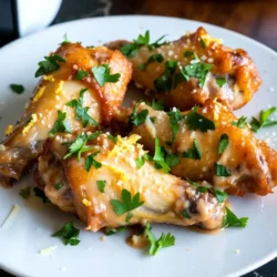 Air Fryer Garlic Parmesan Wings Knusprig und Lecker