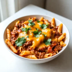 Creamy Rotel Beef Pasta Einfaches und schnelles Gericht