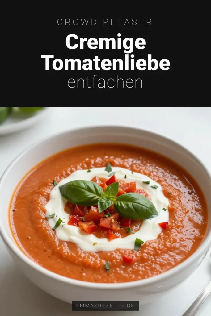 Entdecken Sie unser einfaches Rezept für cremige Tomaten-Basilikum Suppe aus dem Instant Pot! Diese vegetarische Tomatensuppe Rezept ist ideal für ein schnelles, gesundes Essen und kann auch milchfrei zubereitet werden. Verwenden Sie frisches Basilikum für zusätzlichen Geschmack und ein köstliches Aroma. Perfekt für jede Gelegenheit! Probieren Sie es jetzt aus und speichern Sie das Rezept! #CremigeTomatenBasilikumSuppe #InstantPotTomatensuppe #EinfacheRezept #VegetarischeSuppe