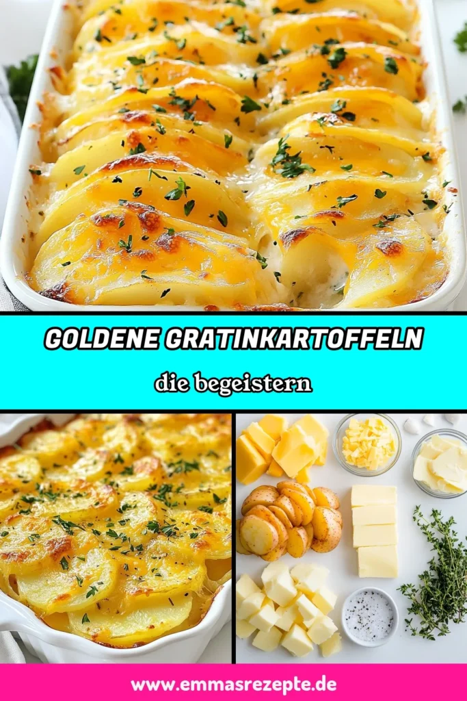 Entdecken Sie das perfekte Gratinkartoffeln Rezept mit diesen goldenen Yukon Kartoffeln. Unser Rezept für Goldene Kartoffeln vereint cremige Käseobers Kartoffeln in einem köstlichen Kartoffelauflauf mit Käse, der garantiert jeden begeistert! Mit scharfem Cheddar und Gruyère Käse verwöhnen Sie Ihre Gäste. Probieren Sie es aus und speichern Sie dieses Rezept für ein unvergessliches Essen. #Gratinkartoffeln #YukonkartoffelnGratin #KartoffelauflaufMitKäse #KäseobersKartoffeln