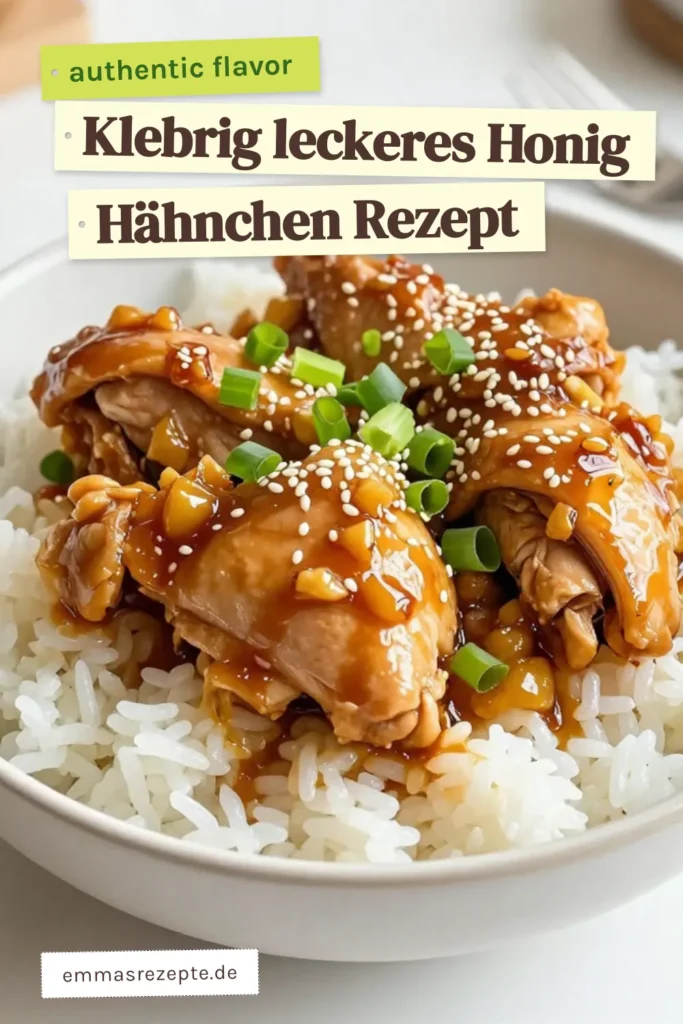 Entdecken Sie dieses köstliche Honig-Knoblauch-Hähnchen, ein einfaches Hähnchen Rezept aus dem Slow Cooker! Dieses klebrige Hähnchen begeistert mit seinem süßen und herzhaften Geschmack und ist ideal für die asiatische Hähnchen Küche. Perfekt für ein stressfreies Abendessen, einfach zubereitet und unglaublich lecker. Speichern Sie dieses Slow Cooker Hähnchen Rezept für Ihr nächstes Dinner! #HonigKnoblauchHähnchen #SlowCookerRezept #AsiatischeKüche #KlebrigesHähnchen