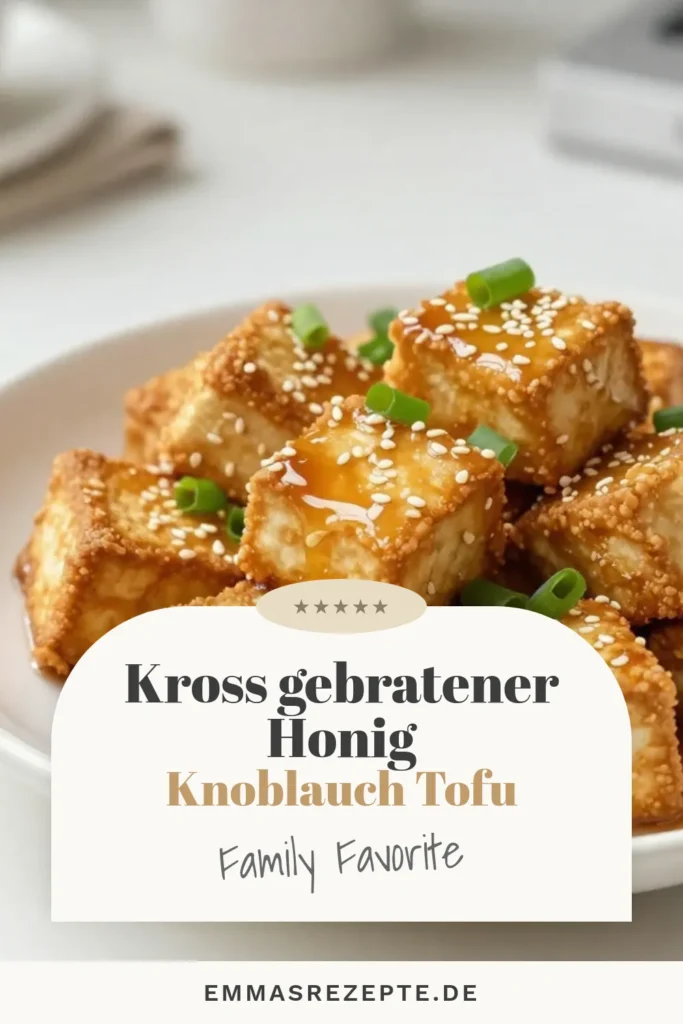 Entdecke unser Rezept für knusprigen Honig Knoblauch Tofu – das perfekte vegane Tofu Rezept für Liebhaber asiatischer Tofu Gerichte! Lerne, wie man Tofu frittieren kann, um eine goldene, knusprige Textur zu erzielen. Mit einer einfachen Tofu Marinade wird dieser Tofu zum echten Geschmackserlebnis. Probiere es aus und genieße leckere, gesunde Mahlzeiten! Speichere dir dieses Rezept! #HonigKnoblauchTofu #VeganesRezept #TofuFrittieren #AsiatischeKüche