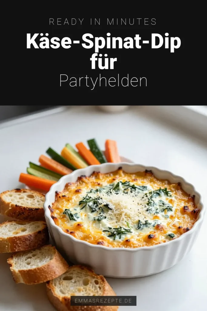 Entdecke unser köstliches Käse-Spinat-Dip Rezept! Dieser cremige Spinatdip mit Artischocken ist der perfekte einfache Dip für Partys. Die Kombination aus Frischkäse, Mozzarella und herzhaften Artischocken sorgt für einen unwiderstehlichen Geschmack. Ideal zum Teilen mit Freunden und Familie! Probiere es jetzt aus und verwandle deine nächste Feier. #KäseSpinatDip #ArtischockendipRezept #CremigerSpinatdip #EinfacherDipFürPartys
