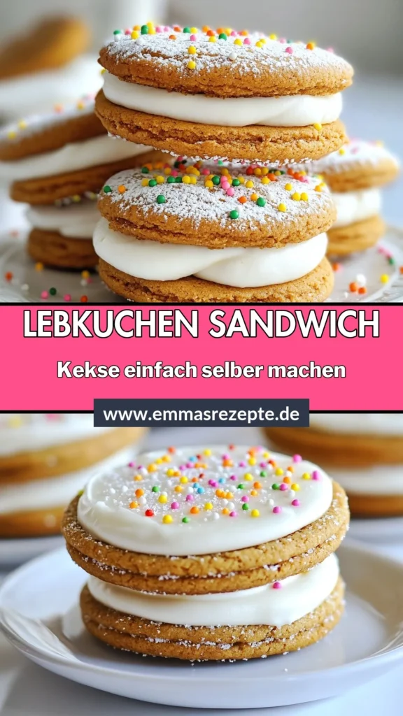 Entdecke das perfekte Weihnachtskekse Rezept mit unseren leckeren Lebkuchen Sandwich Keksen! Diese festlichen Kekse vereinen den würzigen Geschmack von Ingwer und Zimt mit einer köstlichen Füllung und sind ideal zum Plätzchen backen in der Weihnachtszeit. Probiere dieses einfache Lebkuchen Rezept für ein unvergessliches Fest! Teile deine Kreationen und lass dich inspirieren! #LebkuchenKekse #Weihnachtsbäckerei #PlätzchenBacken #FestlicheKekse