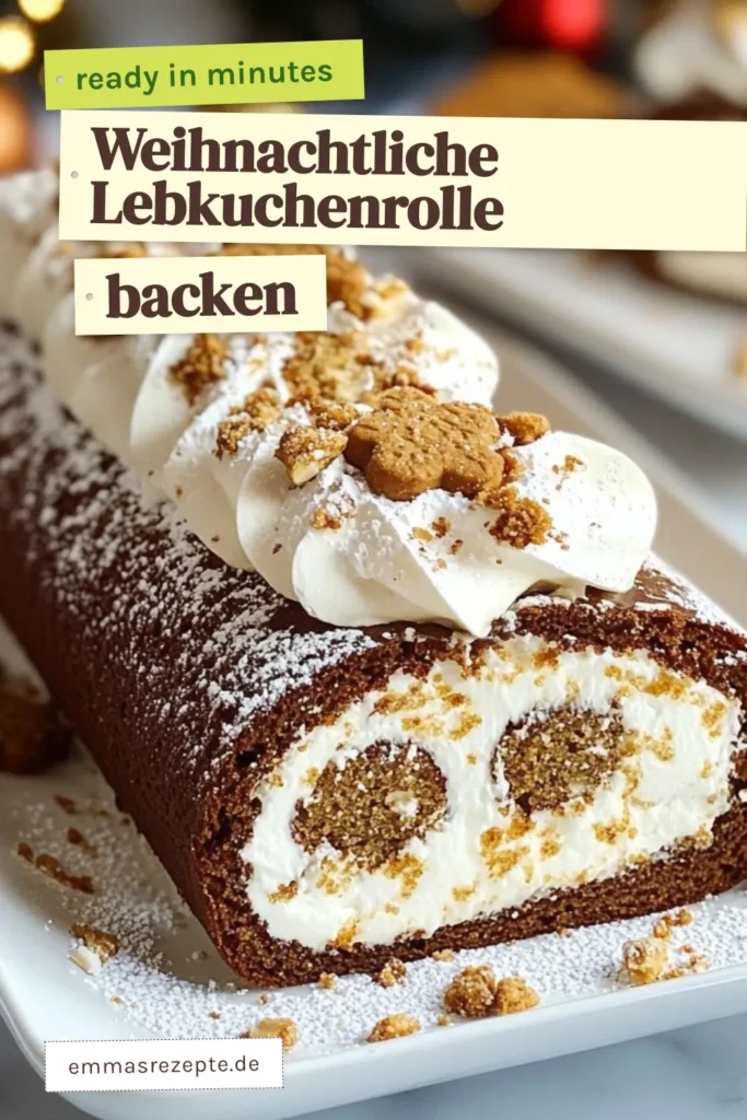 Entdecke das perfekte Weihnachtsgebäck mit unserem Rezept für die Lebkuchen Schweizer Rolle! Diese Biskuitrolle mit Sahne ist nicht nur ein festliches Dessert, sondern auch ein echter Hingucker auf jedem Weihnachtstisch. Mit köstlichen Gewürzen und einer fluffigen Füllung wird dieses Lebkuchen Rezept zum absoluten Favoriten. Probiere es aus und teile deine Kreationen! #LebkuchenSchweizerRolle #LebkuchenRezept #Biskuitrolle #FestlicheDesserts