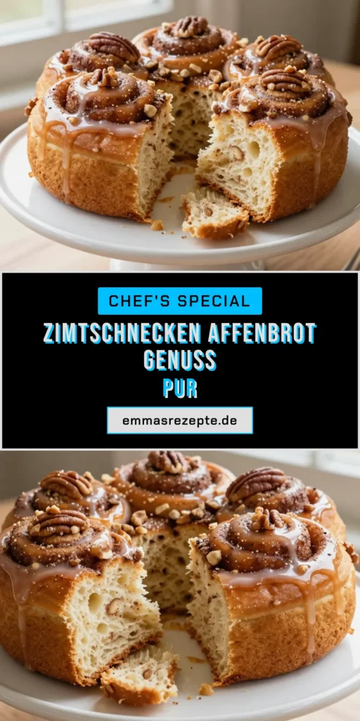 Entdecke dieses Rezept für Zimtschnecken Affenbrot, das einfach zuzubereiten ist und perfekt als süßes Frühstücksgebäck dient! Mit unserem einfachen Zimtschnecken Rezept zauberst du köstliche Zimtschnecken Röllchen in einer Bundt-Form, die jeder lieben wird. Ideal für besondere Anlässe oder einen gemütlichen Sonntag. Probiere es aus und teile es! #Zimtschnecken #Affenbrot #Frühstück #Backen