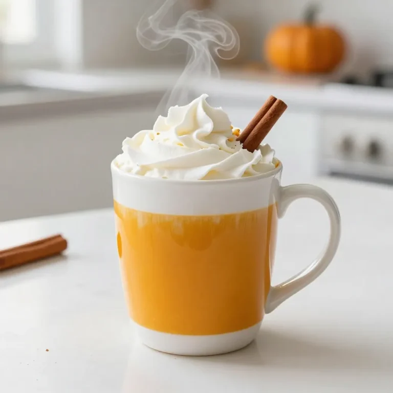 Um deinen veganen Pumpkin Spice Latte zu machen, brauchst du: - 1 Tasse ungesüßte Mandelmilch (oder eine andere pflanzliche Milch) - 1/2 Tasse aus der Dose püriertes Kürbisfleisch - 2 Esslöffel Ahornsirup (nach Geschmack anpassen) - 1 Teelöffel Kürbisgewürzmischung (oder eine Mischung aus Zimt, Muskatnuss, Ingwer) - 1 Teelöffel Vanilleextrakt - 1 Espresso-Shot oder 1/2 Tasse stark gebrühter Kaffee - Schlagsahne aus Kokosnuss (zum Garnieren) - Zimtstange (zur Dekoration) Wenn du keine ungesüßte Mandelmilch hast, kannst du andere pflanzliche Milch verwenden. Soja-, Hafer- oder Kokosmilch sind gute Optionen. Für das pürierte Kürbisfleisch kannst du frischen Kürbis verwenden, wenn du ihn selbst kochen und pürieren möchtest. Wenn du keinen Espresso hast, nimm einfach starken Kaffee. Süßungsmittel sind auch anpassbar. Du kannst Agavendicksaft oder Dattelsirup verwenden, um eine andere Süße zu erreichen. Für die Gewürzmischung kannst du selbst eine Kombination aus Zimt, Ingwer und Muskatnuss herstellen. Dieser Latte ist nicht nur lecker, sondern auch nahrhaft. Kürbis ist reich an Vitaminen und Ballaststoffen. Eine Tasse hat etwa: - Kalorien: 150-200 (je nach Milch und Süßung) - Fette: 5-7 g (hauptsächlich aus der Kokosnuss-Sahne) - Kohlenhydrate: 30-35 g - Eiweiß: 2-3 g Der Latte bietet dir eine gute Balance aus Geschmack und Nährstoffen. Er ist perfekt für einen kalten Tag oder einfach zum Genießen. {{ingredient_image_2}} Um die Kürbis-Gewürz-Mischung herzustellen, nimm einen kleinen Kochtopf. Gib die ungesüßte Mandelmilch und das pürierte Kürbisfleisch hinein. Erhitze die Mischung bei mittlerer bis niedriger Hitze. Rühre mit einem Schneebesen. Mache das für etwa 3 bis 5 Minuten. Die Mischung sollte gut vermischt und warm sein. Achte darauf, dass sie nicht kocht. Füge nun den Ahornsirup, die Kürbisgewürzmischung und den Vanilleextrakt hinzu. Rühre weiter, bis alles schön glatt ist und dampft. Während die Kürbismischung auf dem Herd ist, bereite deinen Espresso oder starken Kaffee zu. Du kannst eine Espressomaschine oder eine French Press nutzen. Ein einzelner Espresso-Shot ist ideal. Wenn du keinen Espresso hast, brühe einfach eine halbe Tasse starken Kaffee. Achte darauf, dass der Kaffee frisch und heiß ist. Jetzt ist es Zeit, alles zusammenzubringen. Gieße die heiße Kürbismischung über den gebrühten Espresso oder starken Kaffee. Rühre vorsichtig um, damit sich alles gut vermischt. Jetzt kommt der spaßige Teil! Garnieren mit einem Klecks Schlagsahne aus Kokosnuss. Streue etwas zusätzliches Kürbisgewürz oder Zimt darüber. Für einen besonderen Touch lege eine Zimtstange in das Getränk. Voilà! Dein veganer Pumpkin Spice Latte ist fertig und sieht toll aus! Um die perfekte Konsistenz zu erreichen, verwende ungesüßte Mandelmilch. Diese Milch hat eine tolle Textur. Wenn du eine dickere Mischung möchtest, füge mehr püriertes Kürbisfleisch hinzu. Das macht den Latte noch cremiger. Achte darauf, die Mischung bei mittlerer Hitze zu rühren. So verhinderst du Klumpen und bekommst eine glatte Textur. Der Ahornsirup ist eine großartige Süßungsoption. Du kannst die Menge nach deinem Geschmack anpassen. Wenn du es süßer magst, füge mehr Sirup hinzu. Alternativ kannst du auch andere Süßungsmittel verwenden, wie Agavendicksaft oder Kokosblütenzucker. Denke daran, dass die Süße auch von der gewählten pflanzlichen Milch abhängt. Mandelmilch ist eine gute Wahl, aber du kannst auch andere pflanzliche Milchsorten verwenden. Hafermilch ist besonders cremig und passt gut zu diesem Rezept. Kokosmilch gibt einen tollen Geschmack, ist aber fettreicher. Versuche verschiedene Sorten, um deinen Lieblingsgeschmack zu finden. Achte darauf, dass die Milch ungesüßt ist, damit der Latte nicht zu süß wird. Pro Tipps Kürbis frisch pürieren: Verwenden Sie frischen Kürbis anstelle von Dosenware für einen intensiveren Geschmack und eine bessere Textur. Milchalternative variieren: Experimentieren Sie mit verschiedenen pflanzlichen Milchsorten, wie Hafer- oder Sojamilch, um den Geschmack zu variieren. Gewürze anpassen: Passen Sie die Menge der Gewürze an Ihren persönlichen Geschmack an; ein wenig mehr Zimt kann eine warme Note hinzufügen. Schlagsahne verfeinern: Fügen Sie einen Schuss Vanilleextrakt zur Kokosnuss-Schlagsahne hinzu, um den Geschmack zu intensivieren. {{image_4}} Du kannst deine Kürbis-Gewürz-Latte mit zusätzlichen Aromen noch besser machen. Füge etwas Kakaopulver hinzu, wenn du Schokolade magst. Ein Teelöffel reicht aus, um eine tolle Note zu schaffen. Magst du Nüsse? Dann probiere geröstete Mandeln oder Haselnüsse. Sie geben einen schönen Crunch und zusätzlichen Geschmack. Wenn es heiß ist, ist ein eiskalter Kürbis-Latte perfekt. Bereite deine Kürbismischung wie oben beschrieben vor. Lass sie dann abkühlen. Gieße die Mischung über Eiswürfel und füge den Espresso hinzu. Dekoriere mit Kokosnuss-Schlagsahne und etwas Zimt. So hast du einen erfrischenden Genuss für warme Tage. In anderen Jahreszeiten kannst du neue Geschmäcker ausprobieren. Im Winter füge etwas Pfefferminz-Extrakt hinzu. Das bringt eine frische Note. Im Frühling kannst du Vanille und etwas Lavendel verwenden. Diese Kombination gibt deinem Latte eine blumige Frische. Im Sommer, probiere frische Früchte wie Erdbeeren für eine süße Abwechslung. So bleibt dein Getränk spannend und lecker das ganze Jahr über. Wenn du Reste von deinem veganen Pumpkin Spice Latte hast, bewahre sie in einem luftdichten Behälter auf. Stelle den Behälter in den Kühlschrank. So bleibt dein Getränk frisch. Du kannst es bis zu drei Tage aufbewahren. Vor dem Trinken einfach gut umrühren. Um die Reste wiederzuverwenden, erwärme sie einfach in einem kleinen Topf. Rühre ständig, bis die Mischung warm ist. Du kannst den Latte auch in einer Mikrowelle erhitzen. Achte darauf, die Temperatur nicht zu hoch einzustellen, damit er nicht überkocht. Eine tolle Idee ist auch, den Latte in ein Smoothie-Rezept zu integrieren. Er gibt deinem Smoothie einen herzhaften Kürbisgeschmack. Die ungesüßte Mandelmilch hält sich etwa eine Woche im Kühlschrank. Das pürierte Kürbisfleisch aus der Dose bleibt gut für drei bis vier Tage. Der Ahornsirup kann lange halten, da er nicht verdirbt. Vanilleextrakt und Gewürze wie Zimt oder Muskatnuss halten sich mehrere Monate. Achte darauf, alle Zutaten gut zu lagern, um ihre Frische zu bewahren. Ja, diese Version ist wirklich vegan. Ich benutze ungesüßte Mandelmilch und püriertes Kürbisfleisch. Beide Zutaten sind pflanzlich. Auch der Ahornsirup ist vegan. Wenn du die Kokosnuss-Schlagsahne wählst, bleibt das Getränk tierfrei. So kannst du deinen Latte ohne Bedenken genießen. Ja, du kannst andere Süßungsmittel verwenden. Honig ist nicht vegan, aber du kannst Agavendicksaft oder Stevia nutzen. Diese Optionen sind süß und passen gut. Achte darauf, die Menge nach deinem Geschmack anzupassen. Probiere verschiedene Süßungsmittel aus, um deinen perfekten Latte zu finden. Du findest vegane Kaffeehäuser in vielen Städten. Suche nach Cafés, die pflanzliche Optionen bieten. Oft haben sie spezielle Menüs für vegane Getränke. Apps wie HappyCow helfen dir, solche Orte zu finden. Schau dir die Bewertungen an, um die besten Plätze zu entdecken. In diesem Blogbeitrag haben wir alle Zutaten für den perfekten Kürbis Latte besprochen. Ich habe dir gezeigt, wie du die Gewürzmischung machst und deinen Kaffee zubereitest. Tipps für die Konsistenz und die Süße waren ebenfalls dabei. Denk daran, dass du kreativ sein kannst, indem du Aromen hinzufügst oder eine Eisversion machst. Lagere Reste richtig und genieße diese köstliche Variante. Mit diesen einfachen Schritten gelingt der Latte sicher. Viel Spaß beim Ausprobieren!