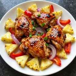 Sheet Pan Hawaiian Chicken Einfach und Lecker Rezept