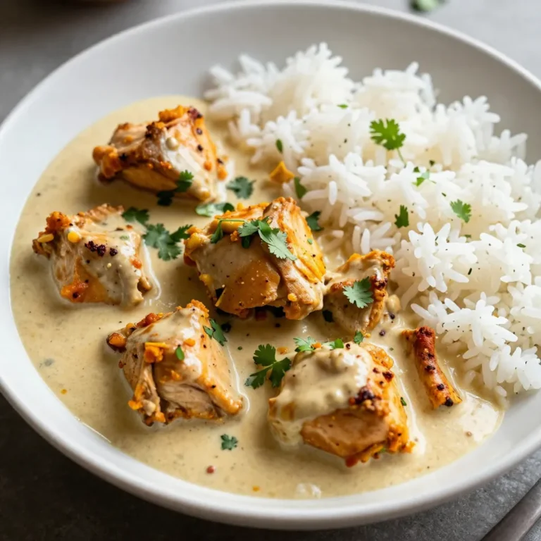 Für ein tolles Hähnchen Tikka Masala benötigst du einige Hauptzutaten: - 680 g Hähnchenschenkel ohne Knochen und Haut, in mundgerechte Stücke geschnitten - 240 ml Naturjoghurt - 1 große Zwiebel, fein gehackt - 4 Knoblauchzehen, fein gehackt - 1 Esslöffel frischer Ingwer, gerieben - 1 Dose (425 g) gehackte Tomaten - 1 Dose (400 ml) Kokosmilch - Frischer Koriander, gehackt (zum Garnieren) Diese Zutaten bilden die Basis für dein Gericht. Die Hähnchenschenkel sorgen für zarte Stücke, die im Instant Pot wunderbar garen. Joghurt bringt Cremigkeit und hilft, das Fleisch zart zu halten. Die Gewürze sind entscheidend für den Geschmack. Hier sind die wichtigsten: - 2 Esslöffel Garam Masala - 1 Esslöffel gemahlener Kreuzkümmel - 1 Esslöffel gemahlener Koriander - 1 Teelöffel Kurkumapulver - 1 Teelöffel Paprika - 1 Teelöffel Cayennepfeffer (nach Geschmack anpassen) - 1 Teelöffel Salz - 1 Esslöffel Olivenöl Die Marinade aus Joghurt und diesen Gewürzen gibt dem Hähnchen einen leckeren, würzigen Geschmack. Du kannst die Gewürze nach deinem Geschmack anpassen. Wenn du es schärfer magst, füge mehr Cayennepfeffer hinzu. Um dein Hähnchen Tikka Masala perfekt abzurunden, empfehle ich: - Gekochter Basmati-Reis - Naan-Brot Beides passt hervorragend zu der cremigen Sauce. Der Reis nimmt die Aromen auf und das Naan ist perfekt, um in die Sauce zu dippen. Diese Kombination macht dein Gericht noch köstlicher! {{ingredient_image_2}} Zuerst marinieren wir das Hähnchen. In einer großen Schüssel mische ich den Joghurt mit Garam Masala, Kreuzkümmel, Koriander, Kurkuma, Paprika, Cayennepfeffer und Salz. Dann füge ich die Hähnchenstücke hinzu. Es ist wichtig, dass jedes Stück gut mit der Marinade bedeckt ist. Ich lasse das Hähnchen mindestens 30 Minuten marinieren, um die Aromen zu intensivieren. Wenn du mehr Zeit hast, lasse es bis zu 2 Stunden stehen. Jetzt gehe ich zum Instant Pot. Ich stelle ihn auf „Sauté“. Nach einer Minute gebe ich das Olivenöl hinein. Dann füge ich die gehackte Zwiebel hinzu. Ich sautieren sie, bis sie goldbraun ist, das dauert etwa 5 Minuten. Danach kommt der gehackte Knoblauch und der geriebene Ingwer dazu. Ich rühre alles gut um und lasse es für 1-2 Minuten kochen. Die Küche duftet jetzt schon herrlich! Jetzt wird es spannend! Ich gebe das marinierte Hähnchen in den Topf. Nach 5 Minuten Rühren, gieße ich die gehackten Tomaten und die Kokosmilch hinein. Ich mische alles gut, bis eine schöne, einheitliche Sauce entsteht. Dann stelle ich den Instant Pot auf „Manual“ oder „Pressure Cook“ für 10 Minuten bei hohem Druck. Nach dem Kochvorgang lasse ich den Druck etwa 10 Minuten natürlich abfallen. Danach gebe ich den restlichen Druck schnell frei. Ich rühre das Hähnchen Tikka Masala gut durch und passe die Gewürze nach Bedarf an. Es ist bereit zum Servieren! Die Marinierzeit ist wichtig für den Geschmack. Ich empfehle mindestens 30 Minuten. Wenn du mehr Zeit hast, marinier das Hähnchen bis zu 2 Stunden. So wird das Fleisch zart und nimmt die Gewürze gut auf. Die Gewürze bestimmen den Geschmack. Du kannst die Menge an Cayennepfeffer anpassen. Magst du es schärfer? Füge mehr hinzu. Wenn du milderen Geschmack möchtest, reduziere ihn. Probiere auch, etwas mehr Garam Masala zu verwenden. Das gibt dem Gericht eine tolle Tiefe. Frische Zutaten machen einen großen Unterschied. Benutze frischen Ingwer und Knoblauch für mehr Aroma. Frischer Koriander als Garnitur bringt Farbe und Frische. Wenn du die Möglichkeit hast, wähle biologische Tomaten und Kokosmilch. Das erhöht die Qualität deines Gerichts. Pro Tipps Marinieren für mehr Geschmack: Lassen Sie das Hähnchen mindestens 30 Minuten oder bis zu 2 Stunden marinieren, um die Aromen zu intensivieren. Die richtige Konsistenz: Achten Sie darauf, dass die Sauce gut vermischt ist, bevor Sie den Druckkochen starten, damit das Hähnchen gleichmäßig garen kann. Würze nach Geschmack: Probieren Sie das Gericht nach dem Kochen und passen Sie die Gewürze nach Ihrem persönlichen Geschmack an. Servieren mit Beilagen: Kombinieren Sie das Hähnchen Tikka Masala mit Basmati-Reis oder Naan für eine vollständige Mahlzeit. {{image_4}} Wenn du eine vegetarische Version von Hähnchen Tikka Masala machen möchtest, kannst du Hähnchen durch Gemüse oder pflanzliche Proteine ersetzen. Tofu oder Kichererbsen sind großartige Optionen. Sie nehmen die Gewürze gut auf und sorgen für einen kräftigen Geschmack. Ich empfehle, den Tofu vorher zu marinieren, um mehr Tiefe zu erreichen. Füge deinem Gericht mehr Farbe und Nährstoffe hinzu, indem du zusätzliches Gemüse verwendest. Paprika, Zucchini oder Spinat passen hervorragend. Diese Gemüsesorten geben nicht nur mehr Textur, sondern auch einen frischen Geschmack. Du kannst sie direkt mit dem Hähnchen in den Instant Pot geben. Wenn du es gerne schärfer magst, kannst du mehr Cayennepfeffer hinzufügen. Beginne mit einer kleinen Menge und taste dich an den gewünschten Schärfegrad heran. Du kannst auch frische grüne Chilis verwenden, um eine andere Art von Hitze zu erzeugen. Experimentiere mit verschiedenen Gewürzen, um dein perfektes Tikka Masala zu kreieren. Um Reste frisch zu halten, bewahre das Hähnchen Tikka Masala in einem luftdichten Behälter auf. Stelle sicher, dass das Gericht vollständig abgekühlt ist, bevor du es in den Kühlschrank stellst. So bleibt der Geschmack erhalten. Du kannst die Reste bis zu vier Tage im Kühlschrank aufbewahren. Für längere Lagerung kannst du das Gericht auch einfrieren. Fülle das abgekühlte Hähnchen Tikka Masala in einen gefrierfesten Behälter. Achte darauf, dass du so viel Luft wie möglich herausdrückst, um Gefrierbrand zu vermeiden. So bleibt das Gericht bis zu drei Monate frisch. Um das Gericht aufzuwärmen, kannst du es entweder in der Mikrowelle oder auf dem Herd erhitzen. Wenn du die Mikrowelle verwendest, decke den Behälter ab, um Spritzer zu vermeiden. Erhitze es in kurzen Intervallen und rühre zwischendurch um. Wenn du den Herd nutzt, erwärme es bei mittlerer Hitze und rühre häufig, bis es heiß ist. Serviere das Hähnchen Tikka Masala mit frischem Basmati-Reis oder Naan für ein perfektes Essen. Das Hähnchen sollte mindestens 30 Minuten marinieren. Für besseren Geschmack empfehle ich, es bis zu 2 Stunden marinieren zu lassen. So nimmt das Fleisch die Aromen besser auf. Wenn du mehr Zeit hast, kannst du es auch über Nacht im Kühlschrank lassen. Die Marinade macht das Hähnchen zart und geschmackvoll. Ja, du kannst die Gewürze anpassen! Wenn du es milder magst, reduziere den Cayennepfeffer. Magst du es schärfer? Füge mehr Cayennepfeffer hinzu. Du kannst auch andere Gewürze wie Zimt oder Nelken ausprobieren. Diese Gewürze geben dem Gericht eine interessante Note. Experimentiere einfach und finde deinen perfekten Geschmack. Wenn du keine Kokosmilch magst, gibt es Alternativen. Du kannst Sahne oder griechischen Joghurt verwenden. Diese Optionen machen das Gericht cremig. Ein weiterer guter Ersatz ist Mandelmilch oder Sojamilch. Achte darauf, dass die Konsistenz ähnlich bleibt. So bleibt das Gericht lecker und nahrhaft. Hähnchen Tikka Masala ist einfach und köstlich. Wir haben die Hauptzutaten und Gewürze besprochen. Die Schritt-für-Schritt-Anleitung macht das Kochen leicht. Tipps helfen dir, das Rezept anzupassen und frische Zutaten zu verwenden. Du kannst Variationen ausprobieren, wie vegetarische Alternativen oder schärfere Optionen. Auch die Aufbewahrung der Reste ist einfach. Denke daran, beim Marinieren und Kochen geduldig zu sein. Genieß dein Gericht und teile es mit anderen!