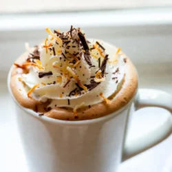 Für deinen cozy heißen Kokosnuss-Mocha brauchst du die folgenden Hauptzutaten: - 1 Tasse Kokosmilch - 1 Tasse frisch gebrühter (starker) Kaffee - 2 Esslöffel Kakaopulver - 2 Esslöffel brauner Zucker (nach Geschmack anpassen) - 1 Teelöffel Vanilleextrakt - Eine Prise Meersalz Diese Zutaten sind wichtig für den vollen Geschmack. Die Kokosmilch gibt eine cremige Basis. Der Kaffee sorgt für den starken Koffein-Kick. Kakaopulver und Zucker machen den Drink süß und schokoladig. Vanilleextrakt bringt eine feine Note, und das Meersalz hebt alle Aromen hervor. Um deinen Kokosnuss-Mocha zu verfeinern, empfehle ich dir folgende Toppings: - Schlagsahne aus Kokosnuss (zum Garnieren) - Geröstete Kokosnussflocken (zum Bestreuen) - Dunkle Schokoladenspiralen (zum Garnieren) Diese Toppings machen deinen Drink nicht nur lecker, sondern auch schön anzusehen. Die Kokosnuss-Schlagsahne sorgt für eine luftige Textur. Die gerösteten Kokosnussflocken bringen einen knusprigen Biss. Die dunklen Schokoladenspiralen setzen ein schokoladiges Highlight. Ich empfehle einige Marken, die hochwertige Zutaten bieten: - Für die Kokosmilch: Aroy-D oder Chaokoh - Für den Kaffee: Lavazza oder Illy - Für das Kakaopulver: Valrhona oder Ghirardelli Diese Marken liefern frische und schmackhafte Produkte. So gelingt dir dein Kokosnuss-Mocha noch besser. Achte darauf, dass die Zutaten von hoher Qualität sind. Das macht einen großen Unterschied im Geschmack. {{ingredient_image_2}} Um deinen heißen Kokosnuss-Mocha zu machen, beginne mit der Kokosmilch und dem Kaffee. Nimm einen kleinen Edelstahl-Topf und stelle ihn auf mittlere Hitze. Gieße 1 Tasse Kokosmilch und 1 Tasse frisch gebrühten starken Kaffee hinein. Rühre sanft, damit es warm wird, aber nicht kocht. Jetzt ist es Zeit, die Aromen hinzuzufügen. Streue 2 Esslöffel Kakaopulver und 2 Esslöffel braunen Zucker in die Mischung. Füge auch 1 Teelöffel Vanilleextrakt und eine Prise Meersalz hinzu. Rühre mit einem Schneebesen, bis alles gut vermischt ist. Achte darauf, dass das Kakaopulver und der Zucker ganz aufgelöst sind. Sobald die Mischung warm und gut gemischt ist, nimm den Topf vom Herd. Gieße den heißen Kokosnuss-Mocha vorsichtig in deine Lieblingstasse. Fülle die Tasse bis zu drei Viertel, damit Platz für die Toppings bleibt. Klumpen im Getränk sind nicht angenehm. Um das zu vermeiden, rühre das Kakaopulver gut ein. Es hilft, den Schneebesen zu verwenden und die Mischung während des Erhitzens ständig zu rühren. So löst sich das Kakaopulver besser auf. Wenn du das Kakaopulver in die kalte Flüssigkeit gibst, kann es klumpen. Beginne also mit der warmen Mischung. Ein weiterer Tipp ist, das Kakaopulver zuerst in einer kleinen Menge warmer Kokosmilch zu lösen, bevor du es zur gesamten Mischung hinzufügst. Die perfekte Temperatur für deinen Kokosnuss-Mocha ist wichtig. Du willst ihn heiß, aber nicht kochend. Achte darauf, dass die Mischung nur leicht dampft. Wenn du sie zu lange erhitzt, kann sie anfangen zu kochen. Eine gute Methode ist es, den Topf wegzunehmen, wenn die Mischung richtig warm ist. Du kannst auch einen Küchenthermometer verwenden. Die ideale Temperatur liegt zwischen 70 und 80 Grad Celsius. So bleibt dein Getränk angenehm zu trinken und behält seinen tollen Geschmack. Der Geschmack Ihres heißen Kokosnuss-Mocha kann leicht verändert werden. Fügen Sie mehr Kakaopulver für einen stärkeren Schokoladengeschmack hinzu. Wenn Sie es süßer mögen, erhöhen Sie den braunen Zucker. Experimentieren Sie mit zusätzlichen Aromen wie Zimt oder Muskatnuss. Diese Gewürze geben dem Getränk eine neue Dimension. Ein Spritzer Espresso kann auch die Kaffeetiefe erhöhen. Kokosmilch ist cremig und lecker, aber Sie können auch andere Milchsorten verwenden. Hafermilch bringt eine sanfte Süße mit sich. Mandelmilch hat einen nussigen Geschmack, der gut passt. Cashewmilch ist besonders reichhaltig und macht das Getränk samtiger. Achten Sie darauf, ungesüßte Varianten zu wählen, um den Zuckergehalt zu kontrollieren. Jede Milch bringt ihren eigenen Charakter in Ihr Getränk. Die Dekoration macht Ihr Getränk besonders. Verwenden Sie Kokosnuss-Schlagsahne für eine tropische Note. Streuen Sie geröstete Kokosnussflocken oben drauf für einen schönen Crunch. Dunkle Schokoladenspiralen verleihen dem Ganzen Eleganz und mehr Schokoladengeschmack. Sie können auch eine Prise Kakaopulver oder Zimt hinzufügen. Diese kleinen Details machen Ihr Getränk nicht nur schön, sondern auch köstlich. Pro Tipps Kokosmilch richtig wählen: Achten Sie darauf, ungesüßte Kokosmilch zu verwenden, um den Zuckergehalt in Ihrem Getränk zu kontrollieren. Kaffee für den besten Geschmack: Verwenden Sie frisch gemahlenen Kaffee für ein intensiveres Aroma und einen volleren Geschmack. Schokoladenvariationen: Experimentieren Sie mit verschiedenen Schokoladensorten wie weißer oder Milchschokolade für eine andere Geschmacksrichtung. Serviertipps: Servieren Sie das Getränk in vorgewärmten Tassen, um die Wärme länger zu halten und das Trinkerlebnis zu verbessern. {{image_4}} Wenn du eine vegane Variante des Kokosnuss-Mocha suchst, ist es einfach. Die Hauptzutaten sind bereits vegan. Nutze einfach Kokosmilch. Achte darauf, dass der braune Zucker vegan ist. Verwende auch vegane Schlagsahne aus Kokosnuss. Diese Optionen machen dein Getränk ganz pflanzlich. Schokolade ist ein wichtiger Teil des Kokosnuss-Mocha. Du kannst verschiedene Schokoladensorten ausprobieren. Nutze zum Beispiel Kakaonibs für einen knackigen Biss. Du kannst auch etwas geschmolzene dunkle Schokolade in die Mischung geben. Für einen süßeren Geschmack nimm Milchschokolade. Probiere auch aromatisierte Schokoladenpulver aus. Diese bringen neue Geschmäcker in dein Getränk. Im Herbst kannst du deinen Kokosnuss-Mocha mit Zimt oder Muskatnuss verfeinern. Das sorgt für eine warme Note. Im Winter magst du vielleicht einen Hauch von Pfefferminz. Füge einfach etwas Pfefferminzöl oder -extrakt hinzu. Im Frühling kannst du die Schokolade weg lassen und frische Früchte verwenden. Himbeeren oder Erdbeeren passen gut zu Kokosnuss. Diese Variationen geben deinem Getränk eine frische Note. Wenn du Kokosnuss-Mocha übrig hast, lagere ihn richtig. Gieße den Rest in einen luftdichten Behälter. Stelle sicher, dass der Behälter sauber ist. Lagere ihn im Kühlschrank. So bleibt er frisch für bis zu drei Tage. Um deinen Kokosnuss-Mocha wieder warm zu machen, benutze den Herd oder die Mikrowelle. Wenn du den Herd nutzt, erhitze ihn in einem kleinen Topf. Rühre dabei ständig um, damit er nicht anbrennt. Wenn du die Mikrowelle benutzt, erwärme ihn in einem mikrowellengeeigneten Becher. Mache Pausen, um den Mocha gut umzurühren. So wird die Hitze gleichmäßig verteilt. Achte auf die Haltbarkeit der Zutaten. Kokosmilch hält sich ungeöffnet bis zu zwei Jahre. Einmal geöffnet, bleibt sie im Kühlschrank etwa fünf bis sieben Tage frisch. Kakaopulver bleibt lange haltbar, solange du es trocken lagerst. Brauner Zucker kann klumpig werden, bleibt aber in einem luftdichten Behälter mehrere Monate gut. Schlagsahne aus Kokosnuss sollte immer kalt gelagert werden und innerhalb von fünf Tagen verbraucht werden. Ja, du kannst Kokosmilch durch andere Milch ersetzen. Mandelmilch, Hafermilch oder Sojamilch funktionieren gut. Diese Alternativen verleihen deinem Getränk einen anderen Geschmack. Achte darauf, dass die gewählte Milch cremig ist. Das sorgt für eine schöne Textur. Um einen zuckerfreien Kokosnuss-Mocha zu machen, verwende Süßstoffe wie Stevia oder Erythrit. Diese Süßstoffe geben Süße, ohne Zucker zu verwenden. Du kannst auch Zimt hinzufügen, um den Geschmack zu verbessern. Beginne mit einer kleinen Menge und passe nach deinem Geschmack an. Kokosmilch bietet einige gesundheitliche Vorteile. Sie ist reich an gesunden Fetten, die gut für das Herz sind. Außerdem enthält Kokosmilch Vitamine und Mineralien, wie Eisen und Magnesium. Diese Nährstoffe unterstützen dein Immunsystem und helfen bei der Verdauung. Kokosmilch kann auch entzündungshemmende Eigenschaften haben. Zusammenfassend haben wir die besten Zutaten für einen leckeren Kokosnuss-Mocha entdeckt. Ich habe dir gezeigt, wie du ihn richtig zubereitest und dabei Klumpen vermeidest. Zudem gab ich dir wertvolle Tipps zur Anpassung des Geschmacks. Du kannst auch viele Variationen ausprobieren, von veganen Optionen bis hin zu saisonalen Rezepten. Denke daran, die Reste richtig zu lagern, um die Frische zu bewahren. Mit diesen Informationen bist du bereit, dein eigenes Kaffeekunstwerk zu kreieren!