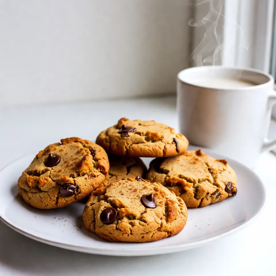 Für die veganen Kürbisgewürz Latte Kekse benötigen Sie folgende Zutaten: - 1 Tasse Kürbispüree - 1/2 Tasse Kokosblütenzucker - 1/4 Tasse Ahornsirup - 1/4 Tasse Mandelmilch - 1/4 Tasse geschmolzenes Kokosöl - 1 Teelöffel Vanilleextrakt - 2 Tassen Weizenmehl - 1 Teelöffel Natron - 1/2 Teelöffel Backpulver - 2 Teelöffel Kürbiskuchengewürz - 1/2 Teelöffel Zimt - 1/4 Teelöffel Muskatnuss - 1/4 Teelöffel Salz - 1/2 Tasse vegane Schokoladenstückchen (optional) Jede Zutat hat einen Zweck. Kürbispüree bringt die feuchte Textur. Kokosblütenzucker sorgt für Süße, während das Ahornsirup einen reichen Geschmack hinzufügt. Jede Zutat in diesem Rezept ist vegan. Kokosöl ersetzt Butter. Mandelmilch dient als tierfreie Milch. Sie können auch andere pflanzliche Milchsorten verwenden, wie Hafer- oder Sojamilch. Diese Alternativen sind leicht zu finden und gesund. Wenn Sie keine Schokoladenstückchen mögen, lassen Sie sie weg. Sie können auch Nüsse oder getrocknete Früchte hinzufügen. Für eine glutenfreie Version verwenden Sie glutenfreies Mehl. Experimentieren Sie mit verschiedenen Gewürzen, um Ihren eigenen Geschmack zu finden. {{ingredient_image_2}} Heize deinen Ofen auf 175°C vor. Lege ein Backblech mit Backpapier aus. Das Papier sorgt dafür, dass die Kekse nicht kleben bleiben. So einfach ist das! Nimm eine große Schüssel. Füge das Kürbispüree, Kokosblütenzucker, Ahornsirup, Mandelmilch, geschmolzenes Kokosöl und Vanilleextrakt hinzu. Verquirle alles gut, bis die Mischung glatt ist. Dies gibt den Keksen einen tollen Geschmack. In einer separaten Schüssel siebe das Weizenmehl, Natron, Backpulver, Kürbiskuchengewürz, Zimt, Muskatnuss und Salz. Das Sieben hilft, Klumpen zu entfernen. So bleiben die Kekse schön locker und leicht. Langsam füge die trockenen Zutaten zu den feuchten hinzu. Rühre nur so lange, bis alles gerade vermischt ist. Wenn du magst, füge die veganen Schokoladenstückchen hinzu. Diese geben den Keksen eine süße Überraschung. Nutze einen Esslöffel oder Kekslöffel, um Portionen des Teigs auf das Backblech zu setzen. Lass genug Platz zwischen den Keksen, damit sie sich ausbreiten können. Backe die Kekse 10-12 Minuten. Sie sind fertig, wenn die Ränder goldbraun sind. Lass die Kekse 5 Minuten auf dem Blech abkühlen. Danach lege sie auf ein Kuchengitter. So kühlen sie gleichmäßig ab und bleiben knusprig. Um die perfekte Konsistenz zu erreichen, ist es wichtig, die Zutaten gut zu vermischen. Ich empfehle, das Kürbispüree und die feuchten Zutaten gründlich zu verrühren. Dadurch werden die Kekse weich und saftig. Achten Sie darauf, nicht zu lange zu rühren, wenn Sie die trockenen Zutaten hinzufügen. Das sorgt dafür, dass die Kekse nicht zäh werden. Es gibt viele Möglichkeiten, diese Kekse zu variieren. Sie können Nüsse wie Walnüsse oder Pekannüsse hinzufügen. Trockenfrüchte wie Cranberries oder Rosinen geben einen süßen Kontrast. Wenn Sie die Kekse schokoladiger mögen, fügen Sie mehr vegane Schokoladenstückchen hinzu. Experimentieren Sie mit verschiedenen Gewürzen, um neue Geschmackserlebnisse zu schaffen. Um die Kekse frisch zu halten, bewahren Sie sie in einem luftdichten Behälter auf. So bleiben sie weich und lecker. Sie können die Kekse auch einfrieren. Legen Sie sie einfach in einen Gefrierbeutel und entnehmen Sie sie nach Bedarf. So haben Sie immer einen süßen Snack bereit! Pro Tipps Die richtige Konsistenz: Stellen Sie sicher, dass Ihr Kürbispüree nicht zu wässrig ist, da dies die Textur der Kekse beeinflussen kann. Verwenden Sie eventuell selbstgemachtes Kürbispüree für das beste Ergebnis. Variationen hinzufügen: Experimentieren Sie mit verschiedenen Nüssen oder Trockenfrüchten in den Keksen. Walnüsse oder Cranberries können eine großartige Ergänzung sein, um zusätzliche Textur und Geschmack zu bieten. Backzeit beobachten: Jeder Ofen ist anders; überprüfen Sie die Kekse 2 Minuten vor dem empfohlenen Ende der Backzeit, um sicherzustellen, dass sie nicht überbacken werden. Richtige Lagerung: Bewahren Sie die Kekse in einem luftdichten Behälter auf, um ihre Frische zu erhalten. Sie können auch eingefroren werden, um sie länger haltbar zu machen. {{image_4}} Du kannst die Gewürze nach deinem Geschmack anpassen. Probiere zum Beispiel: - Ingwer für mehr Schärfe - Nelken für einen kräftigen Geschmack - Koriander für eine frische Note Diese Variationen geben den Keksen eine neue Dimension. Experimentiere und finde deine Lieblingsmischung! Um die Kekse noch schmackhafter zu machen, füge Nüsse oder Trockenfrüchte hinzu. Hier sind einige tolle Optionen: - Walnüsse für einen nussigen Crunch - Pekannüsse für eine süßere Note - Getrocknete Cranberries für einen fruchtigen Kick Diese Zutaten machen die Kekse nahrhafter und interessanter. Wenn du glutenfrei backen möchtest, tausche das Weizenmehl aus. Verwende stattdessen: - Mandelmehl für eine nussige Textur - Hafermehl für eine gesunde Basis Achte darauf, dass alle anderen Zutaten auch glutenfrei sind. So kannst du die Kekse ohne Bedenken genießen. Um deine veganen Kürbisgewürz Latte Kekse frisch zu halten, lagere sie in einem luftdichten Behälter. Wähle einen Behälter, der nicht zu groß ist, damit die Kekse nicht zerbrechen. Stelle den Behälter an einem kühlen, trockenen Ort auf. So bleiben die Kekse weich und lecker. Veganer Kürbisgewürz Latte Kekse halten sich bei richtiger Lagerung etwa eine Woche. Wenn du sie im Kühlschrank aufbewahrst, bleibt die Frische länger erhalten. In diesem Fall kannst du sie bis zu zwei Wochen genießen. Achte darauf, sie gut abzudecken, um das Austrocknen zu vermeiden. Das Einfrieren dieser Kekse ist eine tolle Idee! Lege die Kekse in eine einzelne Schicht auf ein Backblech und friere sie ein. Nach ein paar Stunden kannst du sie in einen Gefrierbeutel umpacken. So bleiben sie bis zu drei Monate frisch. Wenn du sie essen möchtest, lasse sie einfach bei Raumtemperatur auftauen oder erwärme sie kurz im Ofen. Ja, diese Kekse sind komplett vegan. Sie enthalten kein Fleisch oder Milchprodukte. Ich benutze Kürbispüree, Kokosblütenzucker, Mandelmilch und vegane Schokoladenstückchen. All diese Zutaten sind pflanzlich und freundlich zu einer veganen Ernährung. Ja, du kannst anderes Öl verwenden. Zum Beispiel, Sonnenblumenöl oder Rapsöl sind gute Alternativen. Diese Öle haben keinen starken Geschmack. Sie lassen die anderen Aromen gut zur Geltung kommen. Achte darauf, dass das Öl ebenfalls vegan ist. Um die Kekse gesünder zu machen, kannst du weniger Zucker verwenden. Du kannst auch einen Teil des Weizenmehls durch Hafermehl ersetzen. Das gibt mehr Ballaststoffe. Zudem kannst du Nüsse oder Trockenfrüchte hinzufügen. Diese Zutaten machen die Kekse nahrhafter. Ja, Kürbispüree ist einfach selbst zu machen. Nimm einen kleinen Kürbis, schneide ihn in Stücke und backe ihn. Nach dem Backen pürierst du das Fruchtfleisch. Es ist frisch und hat mehr Geschmack als aus der Dose. In diesem Blogbeitrag haben wir die Zutaten für köstliche Kekse behandelt. Du hast vegane Alternativen sowie viele Optionen kennengelernt. Die Schritt-für-Schritt-Anleitung führt dich durch den gesamten Backprozess. Wichtige Tipps helfen dir, die perfekte Konsistenz zu erreichen und die Kekse richtig aufzubewahren. Denk daran, Variationen und Anpas­sun­gen sind einfach. Letztlich sind diese Kekse nicht nur lecker, sondern auch vielseitig. Probiere verschiedene Zutaten aus und finde dein Lieblingsrezept!